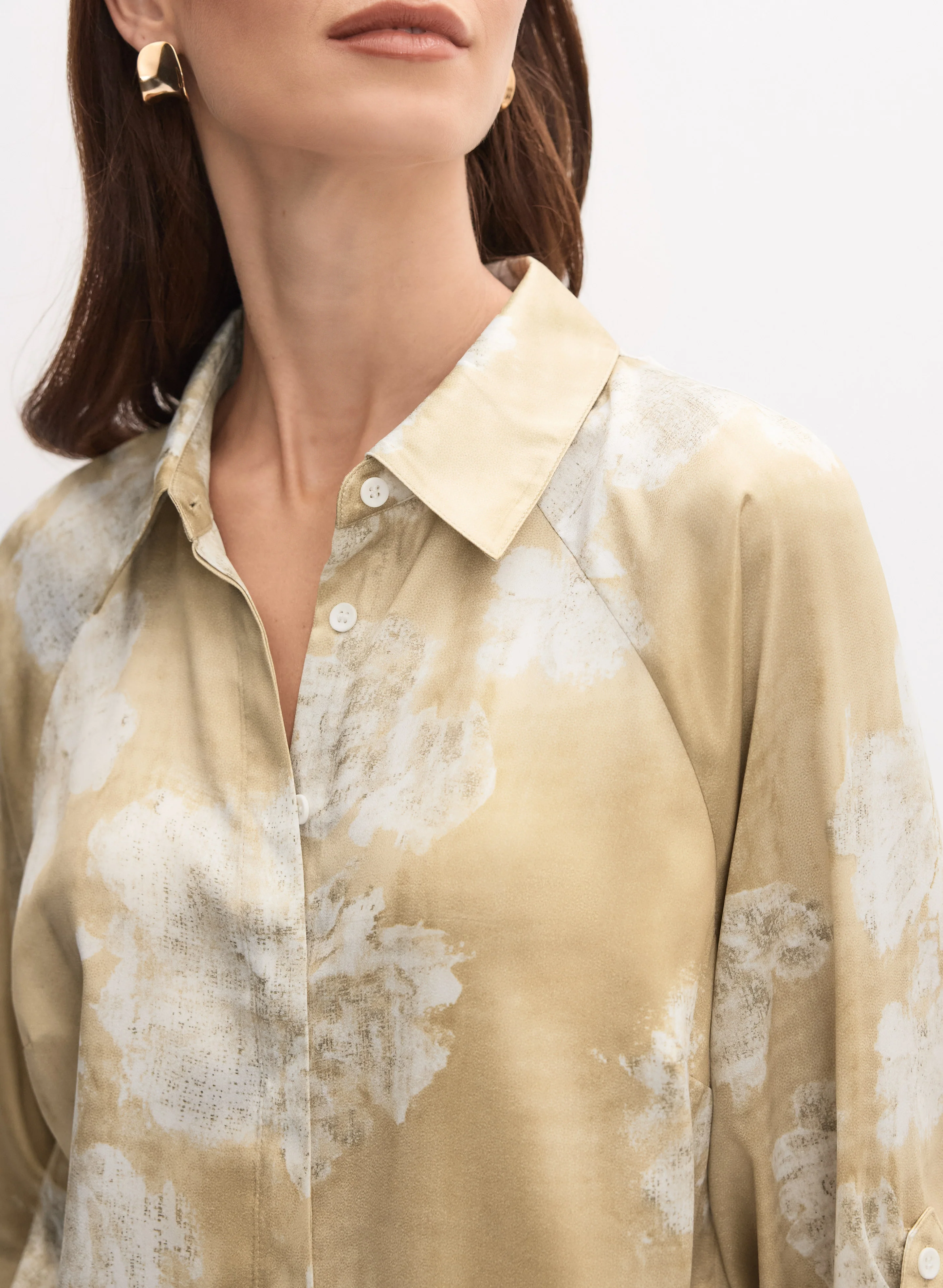 Floral Satin Blouse - Image 3