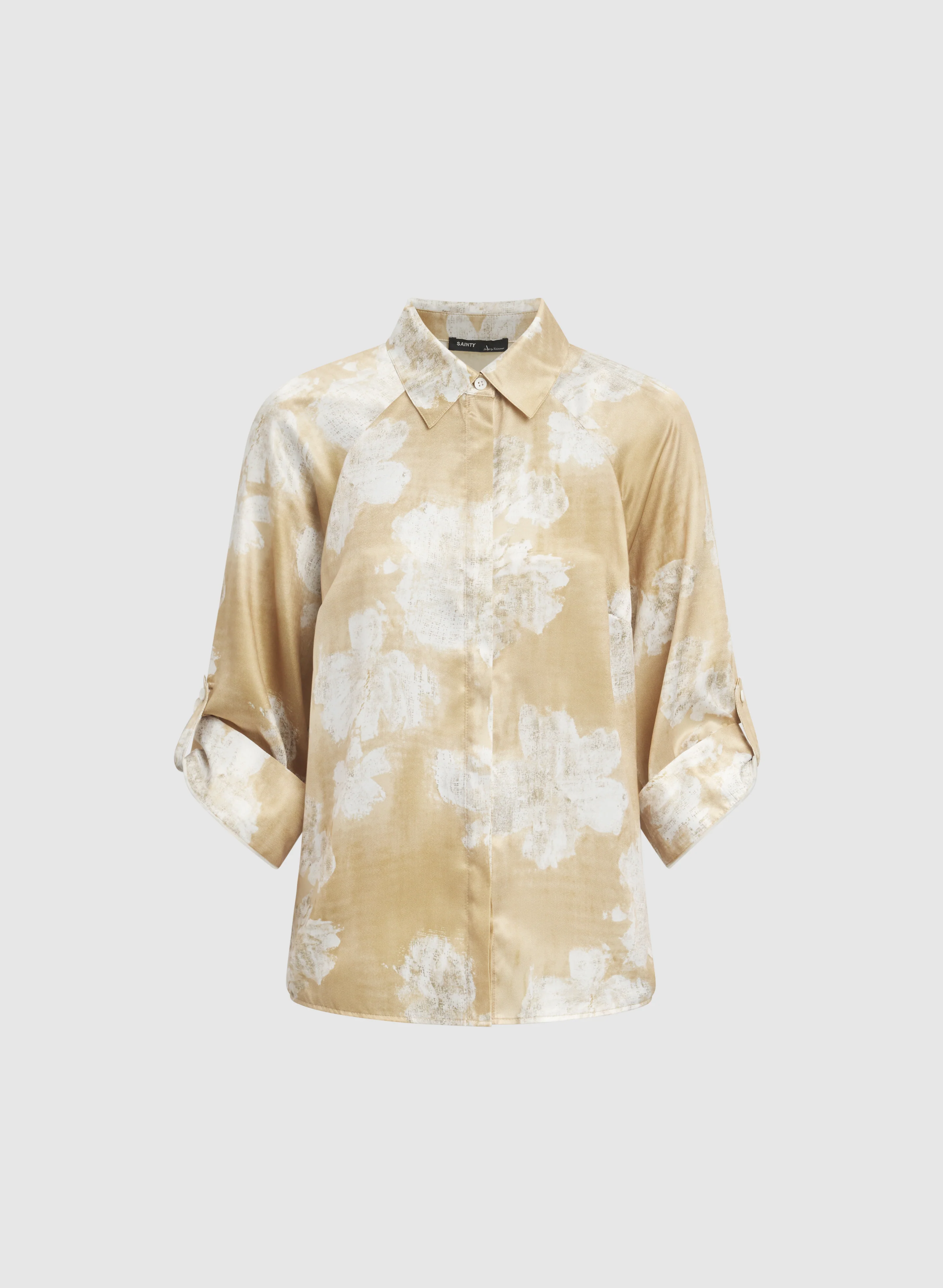 Floral Satin Blouse - Image 5