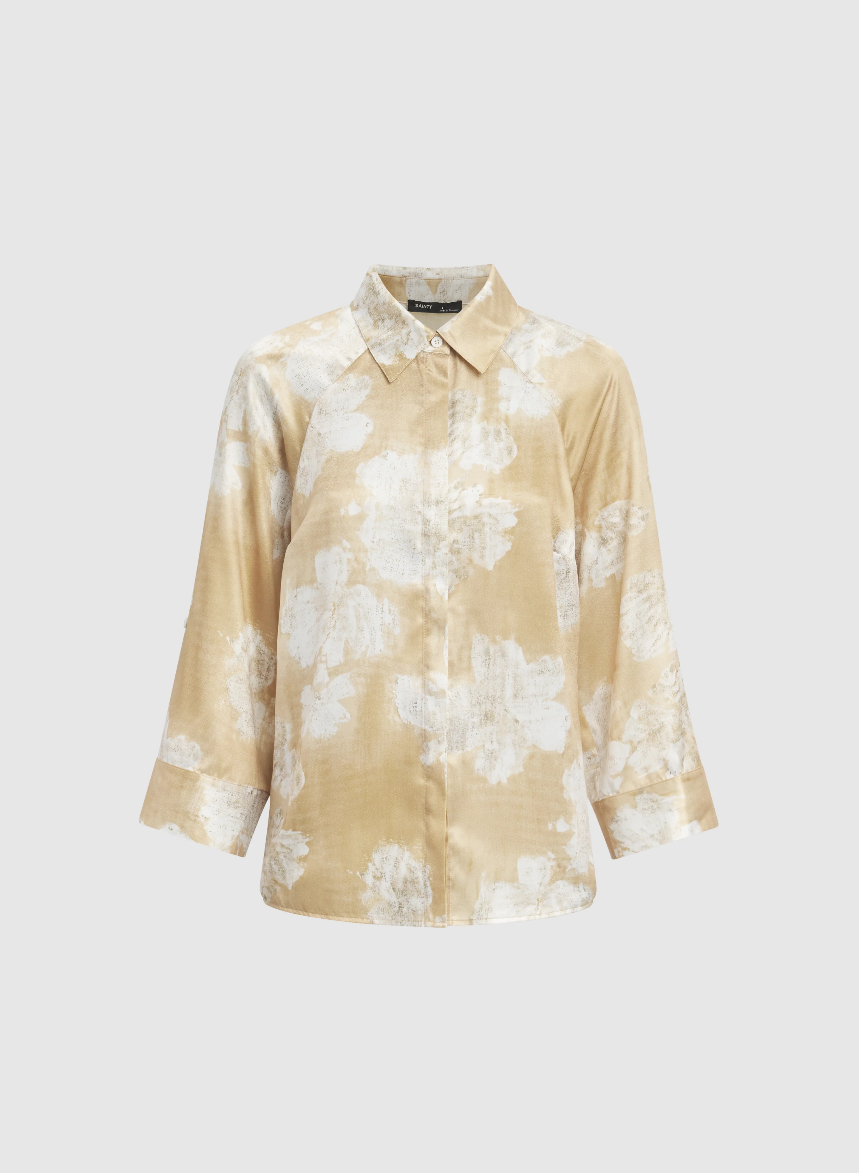 Floral Satin Blouse - Image 7