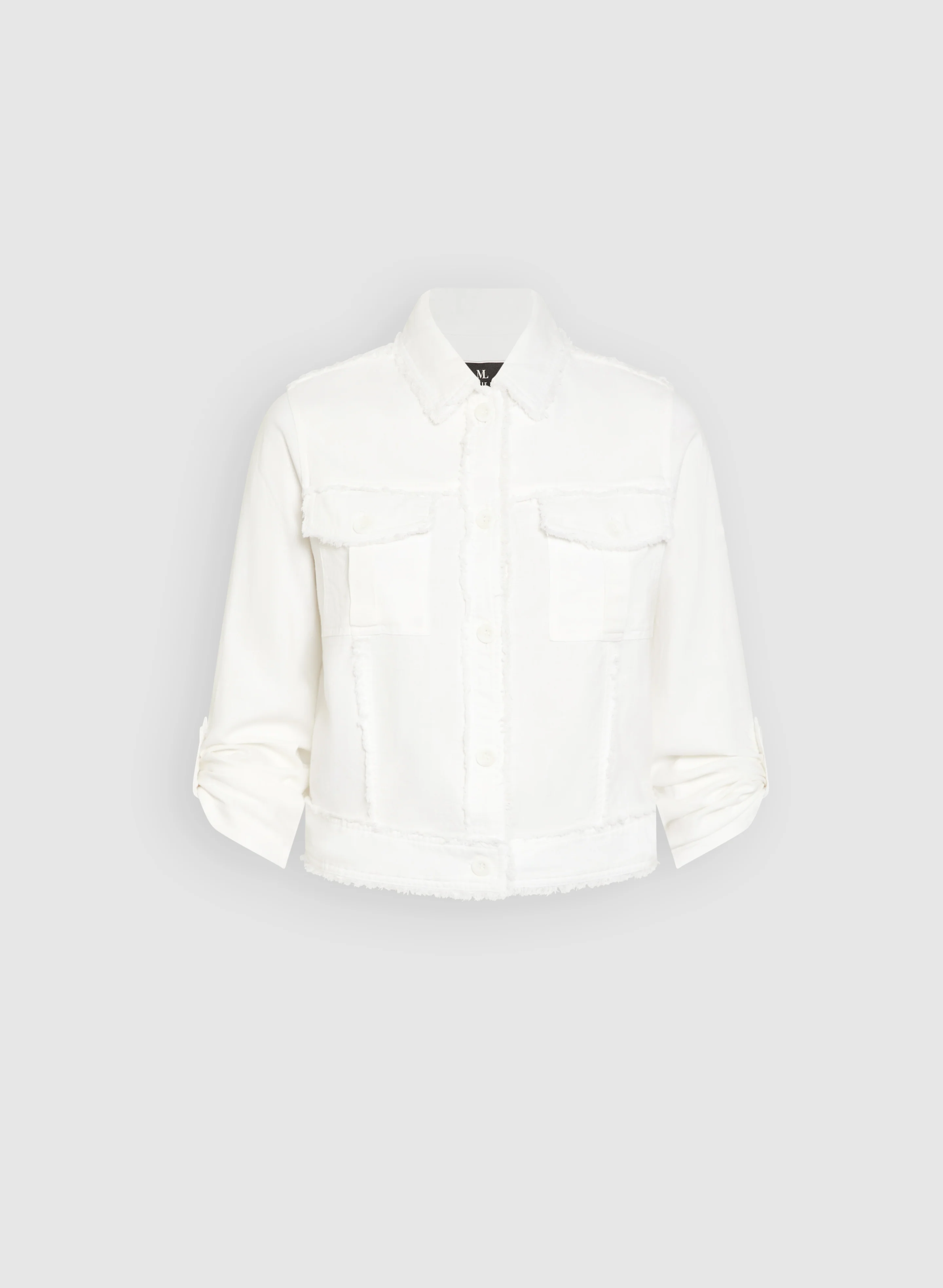 Frayed Linen-Blend Jacket - Image 5