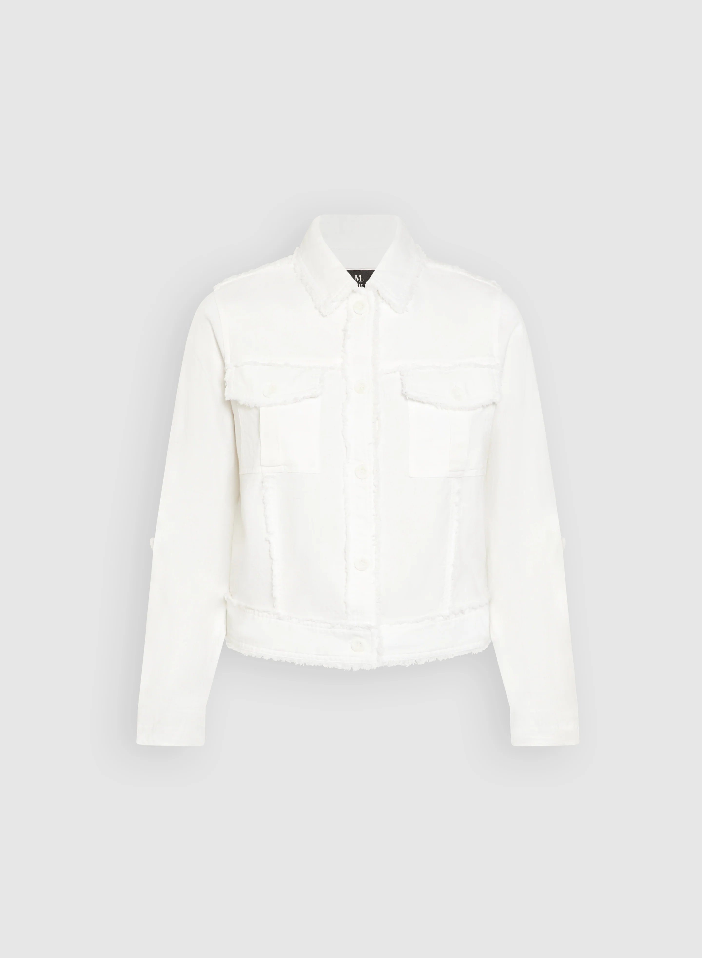 Frayed Linen-Blend Jacket - Image 6