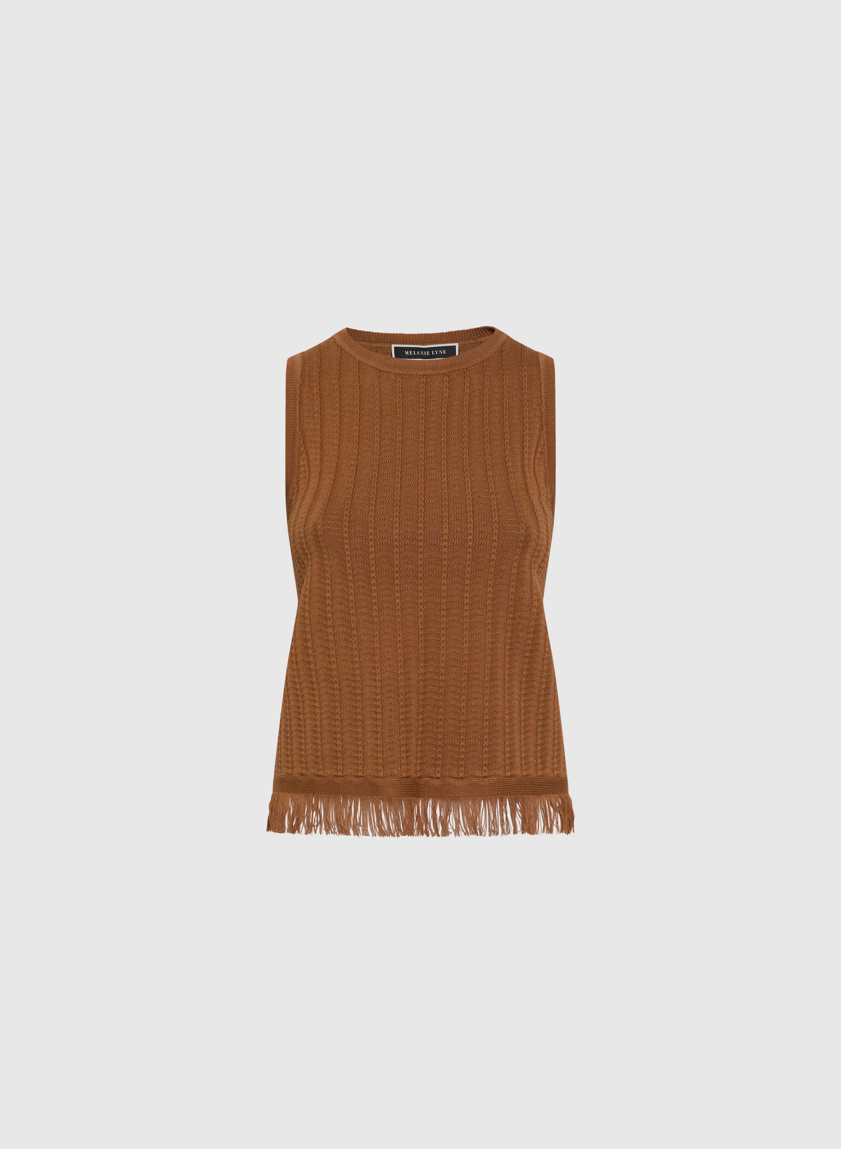 Fringe Hem Knit Tank Top - Image 6