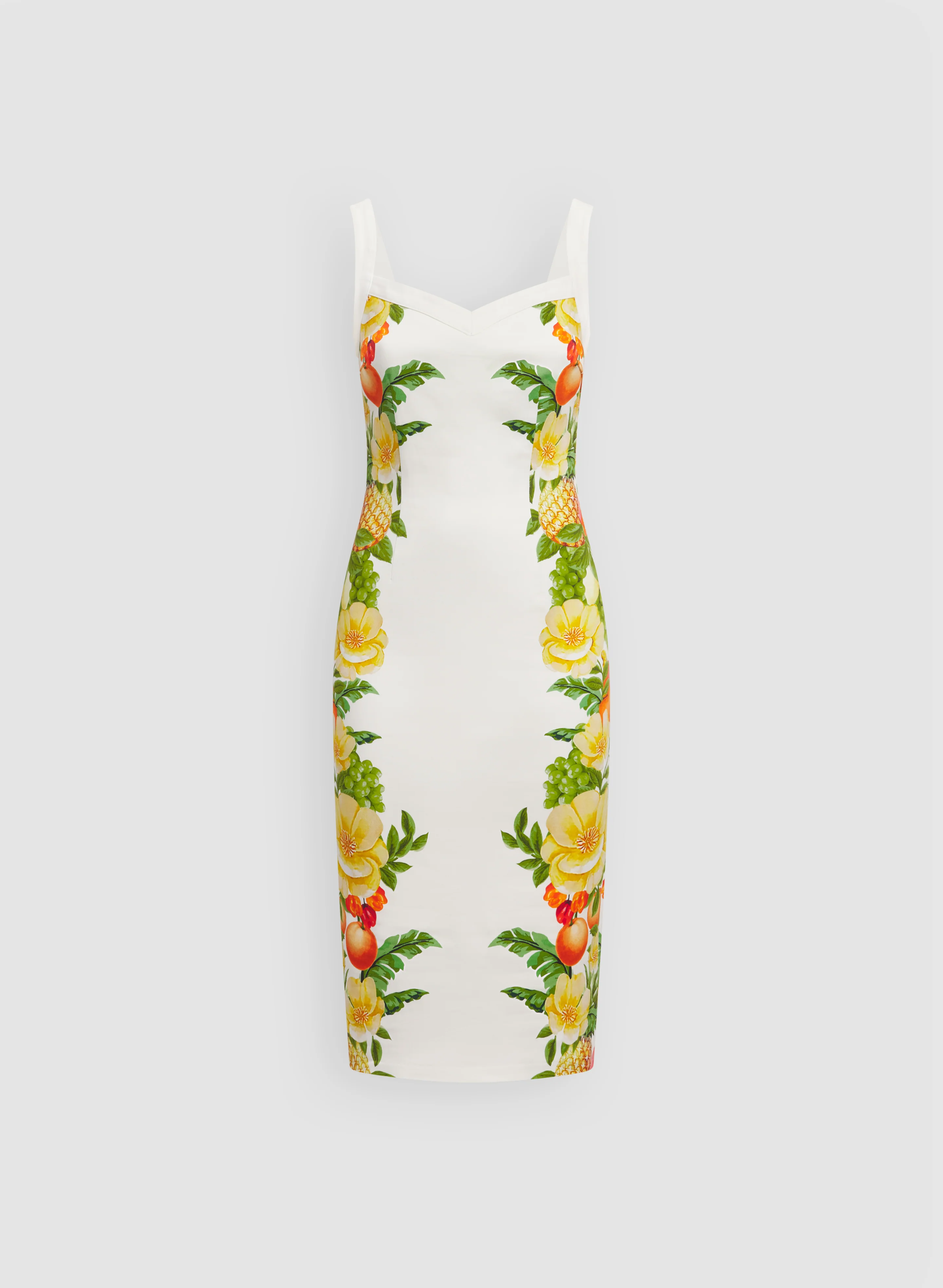 Fruit & Floral Print Midi Dress - Image 6