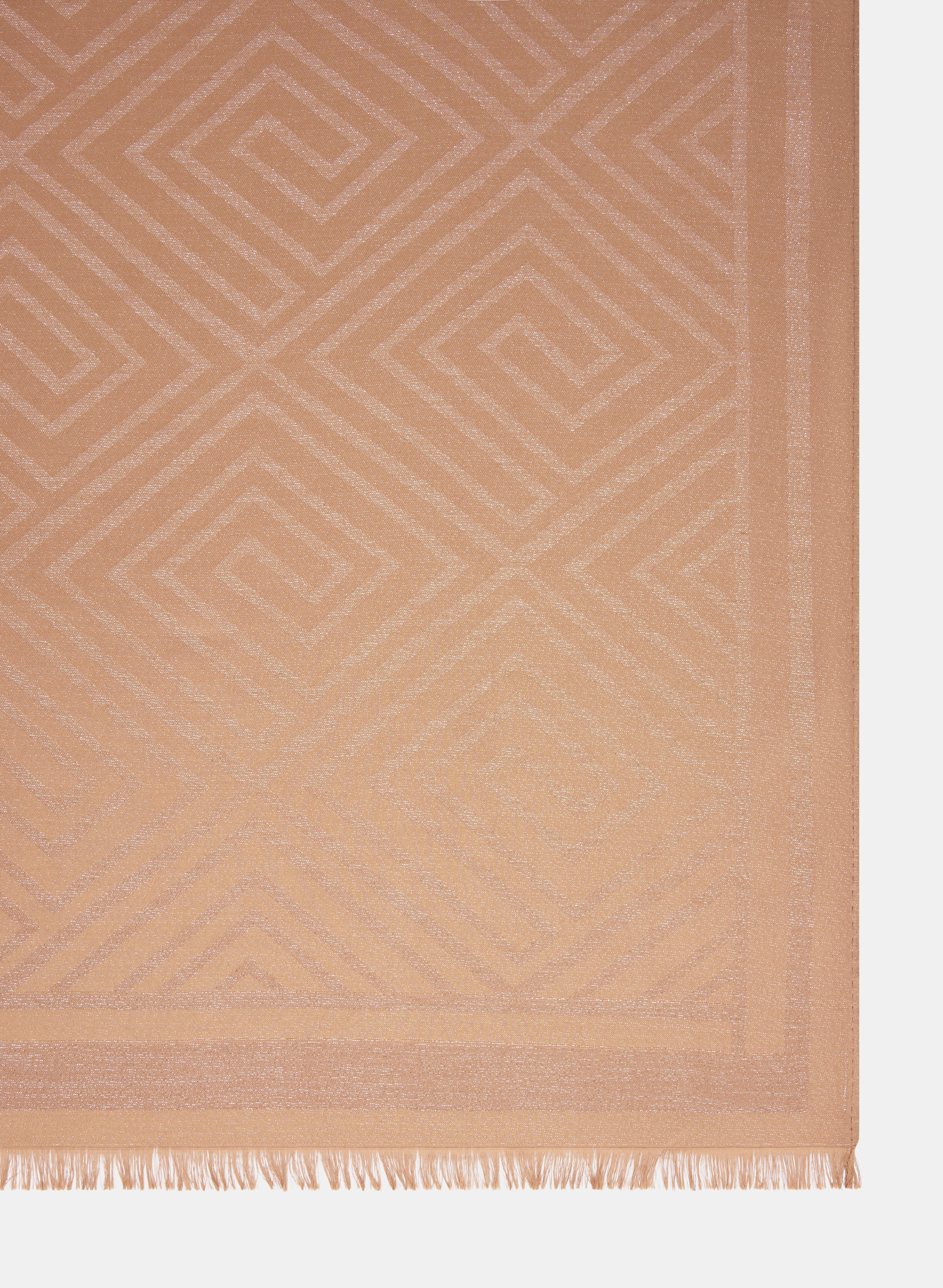 Geometric Jacquard Scarf - Image 3