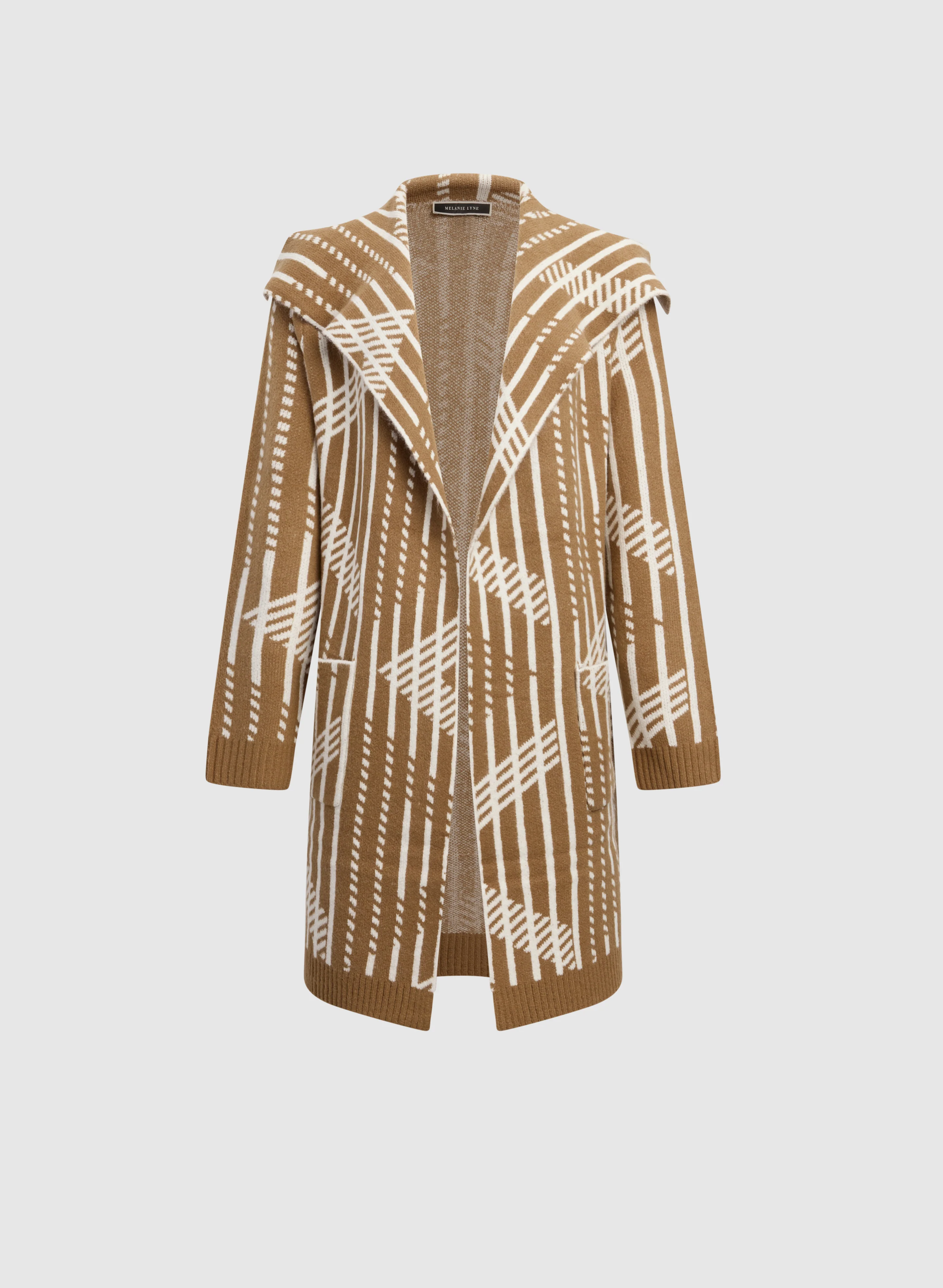 Geometric Open-Front Cardigan - Image 6