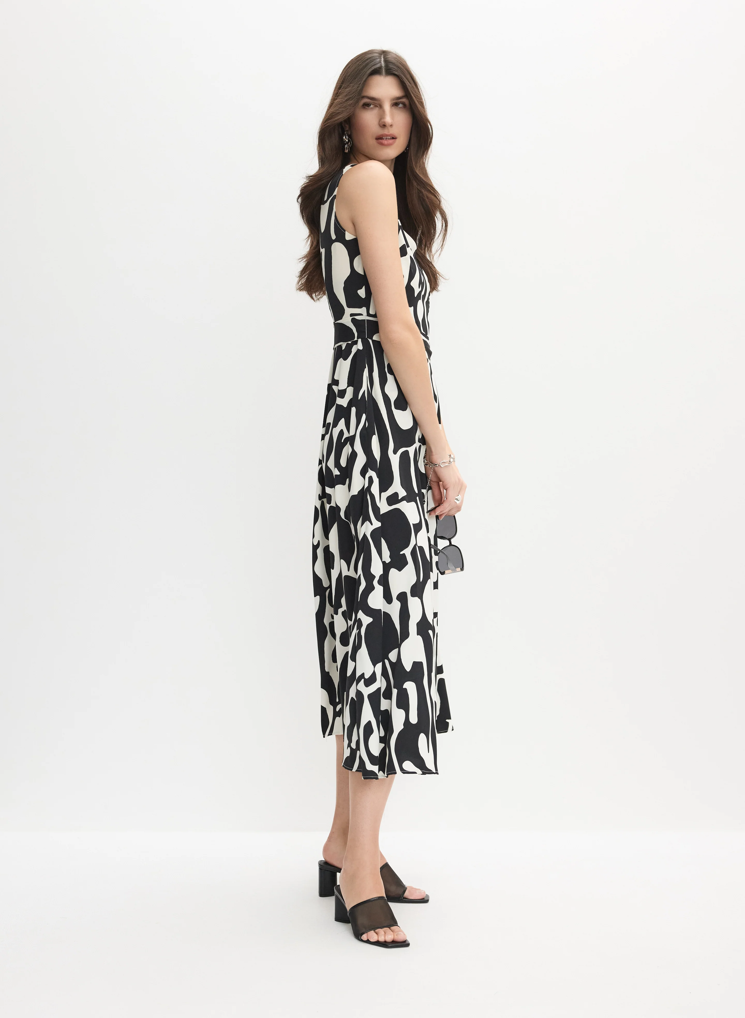 Geometric Print Midi Dress - Image 2