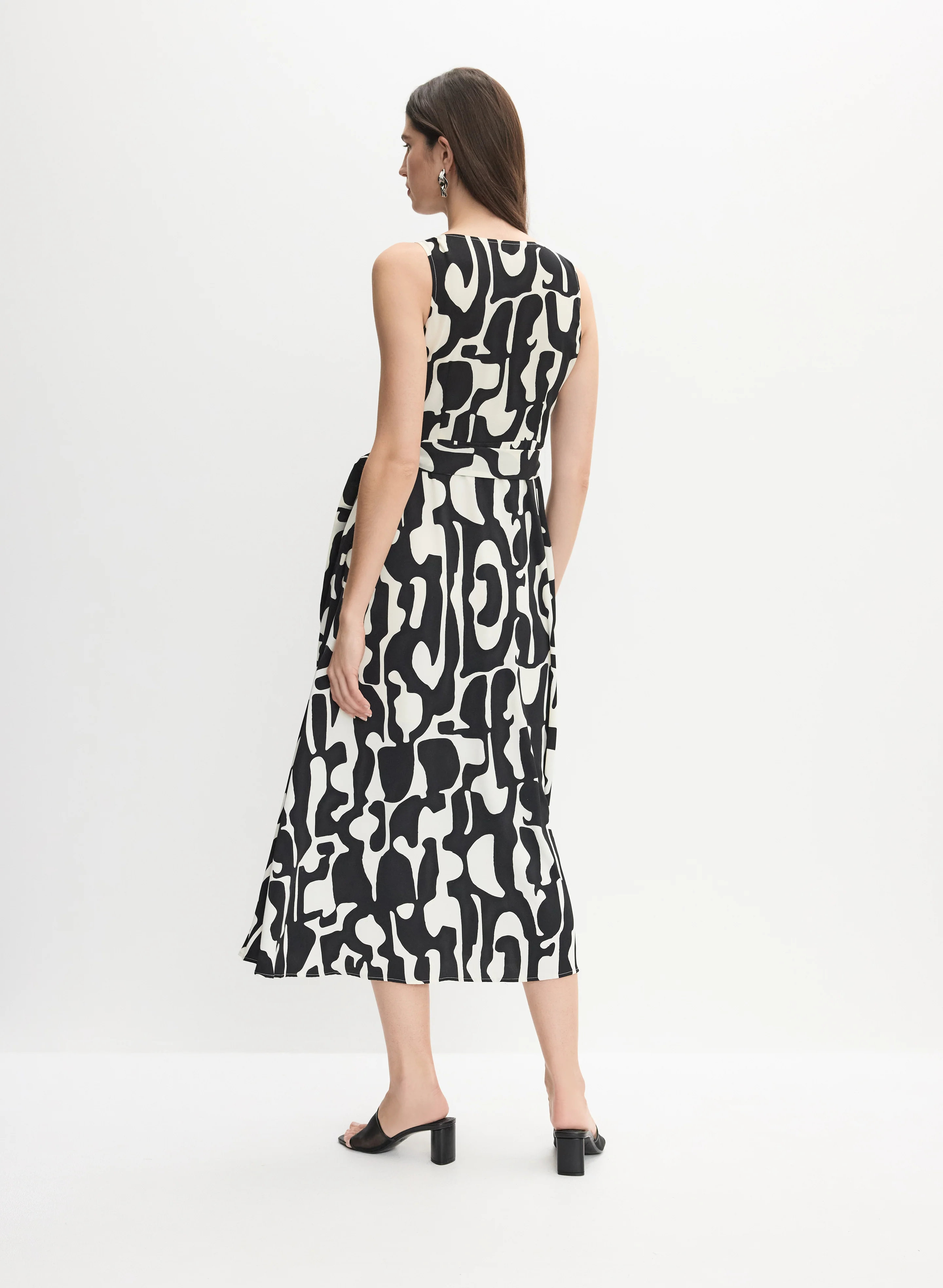 Geometric Print Midi Dress - Image 5