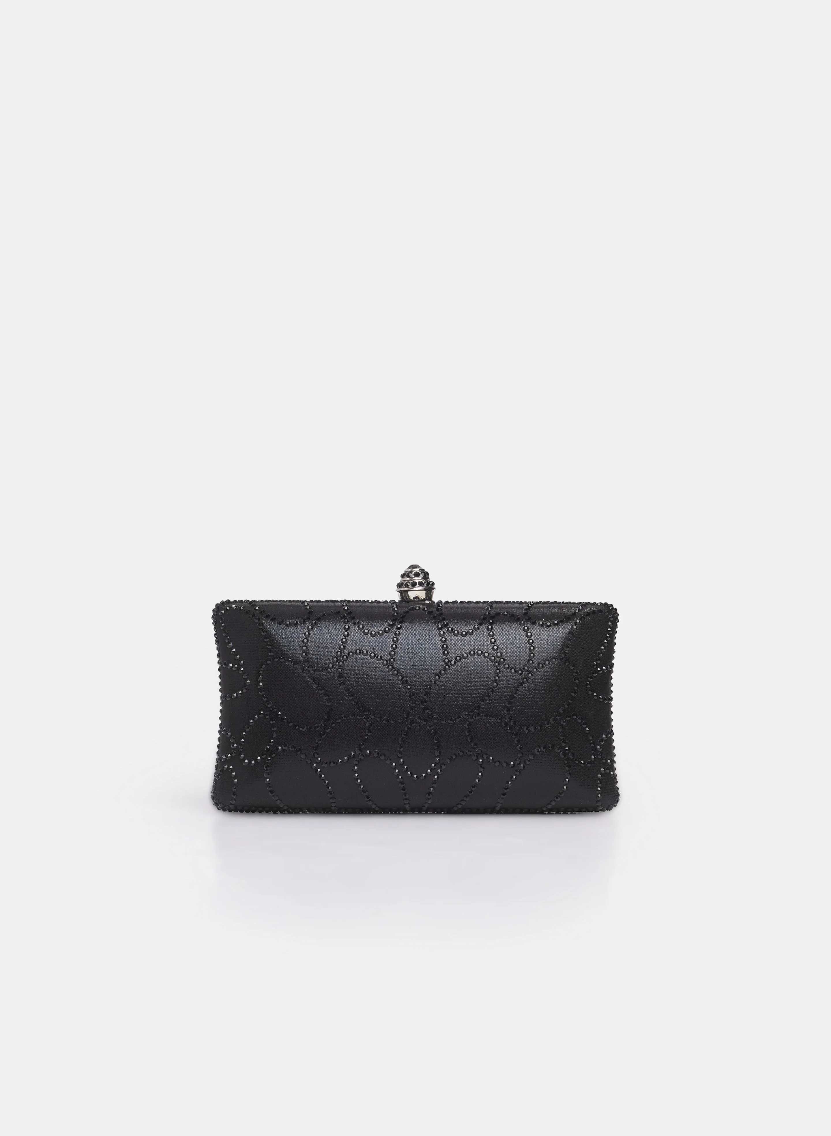 Geometric Rhinestone Box Clutch