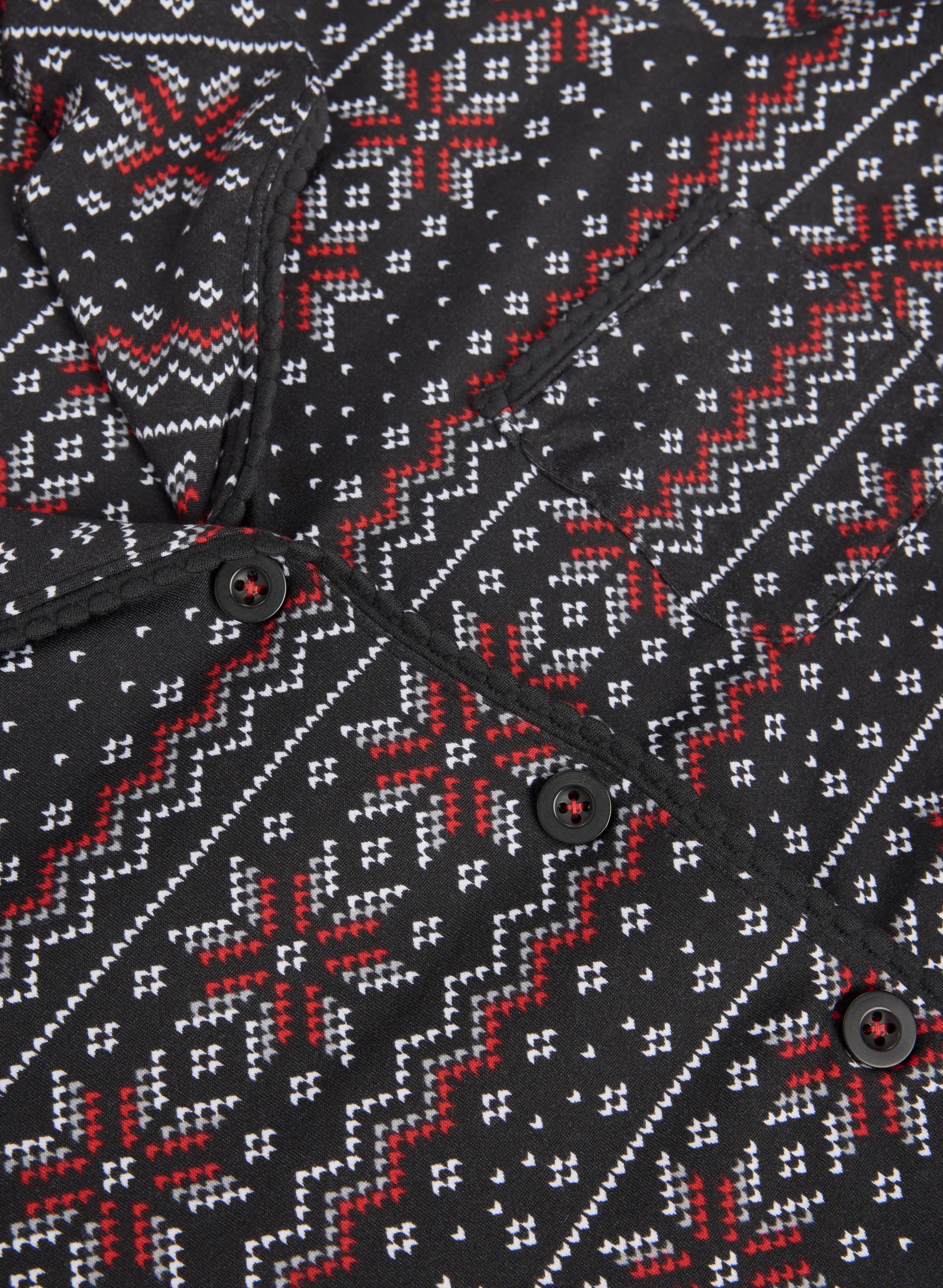 Geometric & Snowflake Print Pyjama Set - Image 8