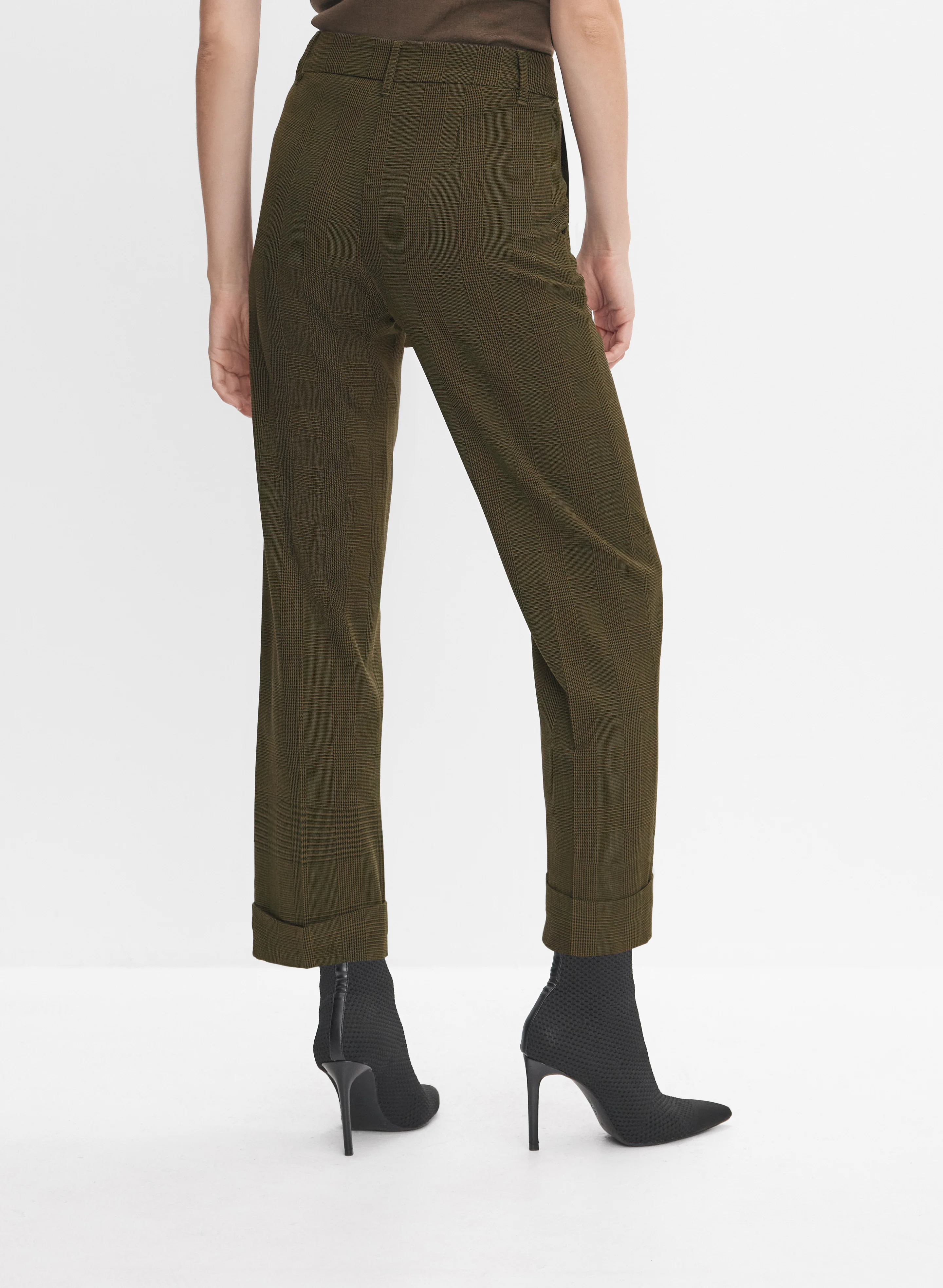 Glen Check Straight-Leg Pants - Image 2