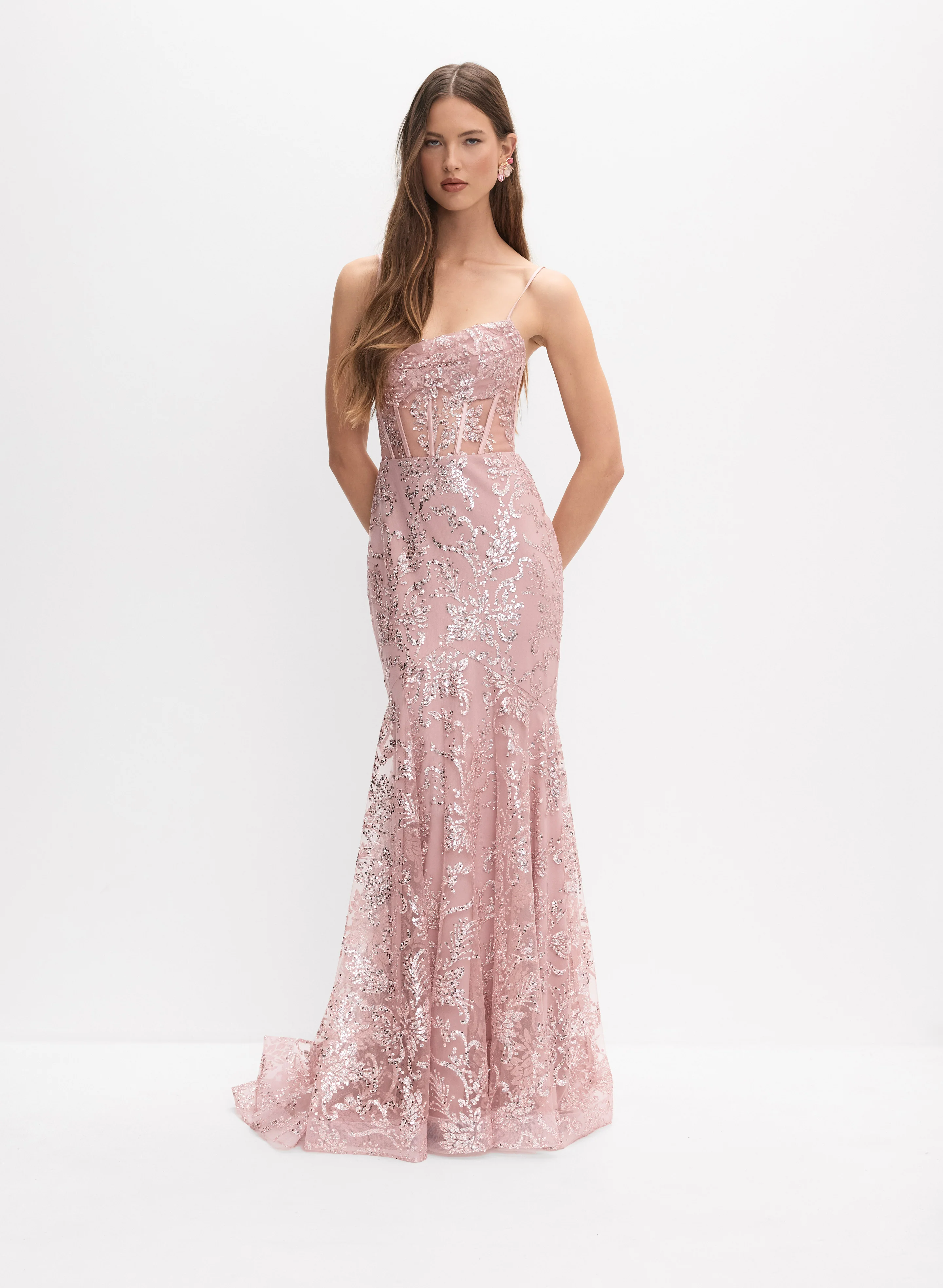 Glitter Mesh Dress