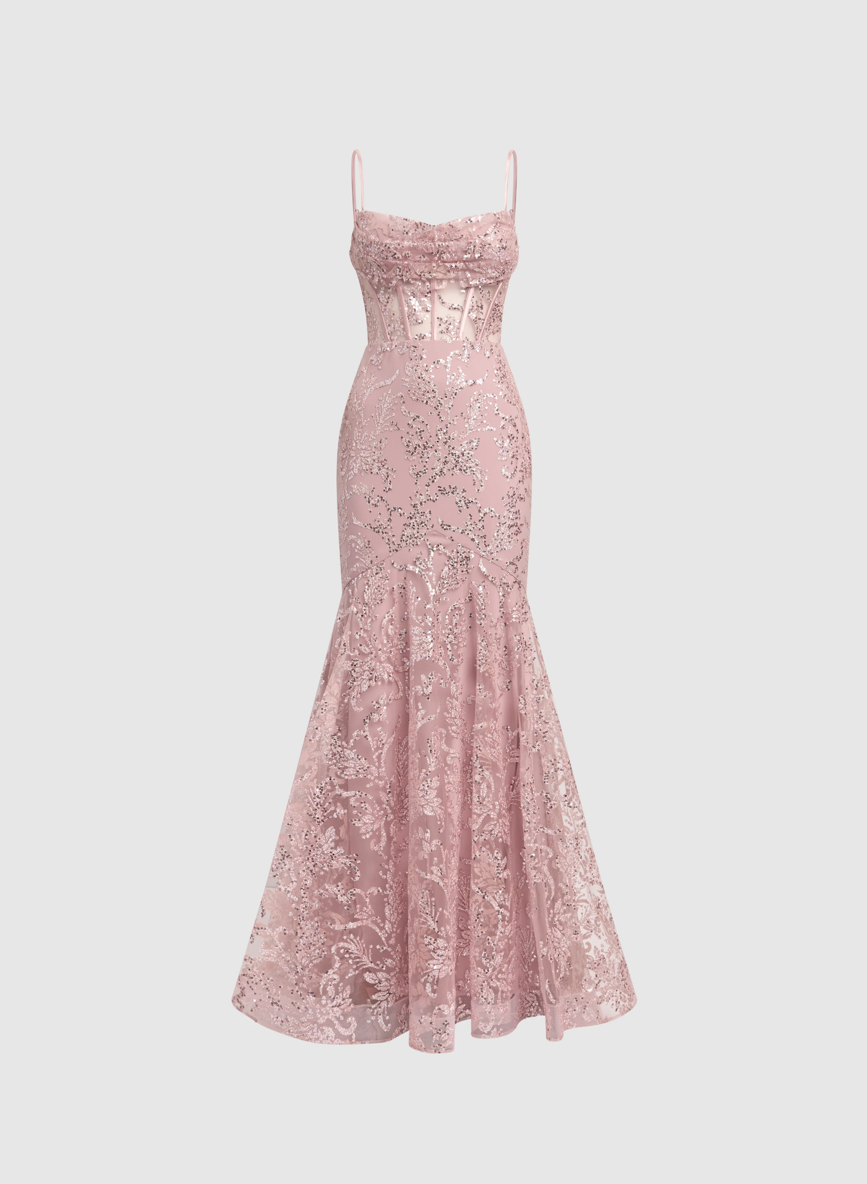 Glitter Mesh Dress - Image 5