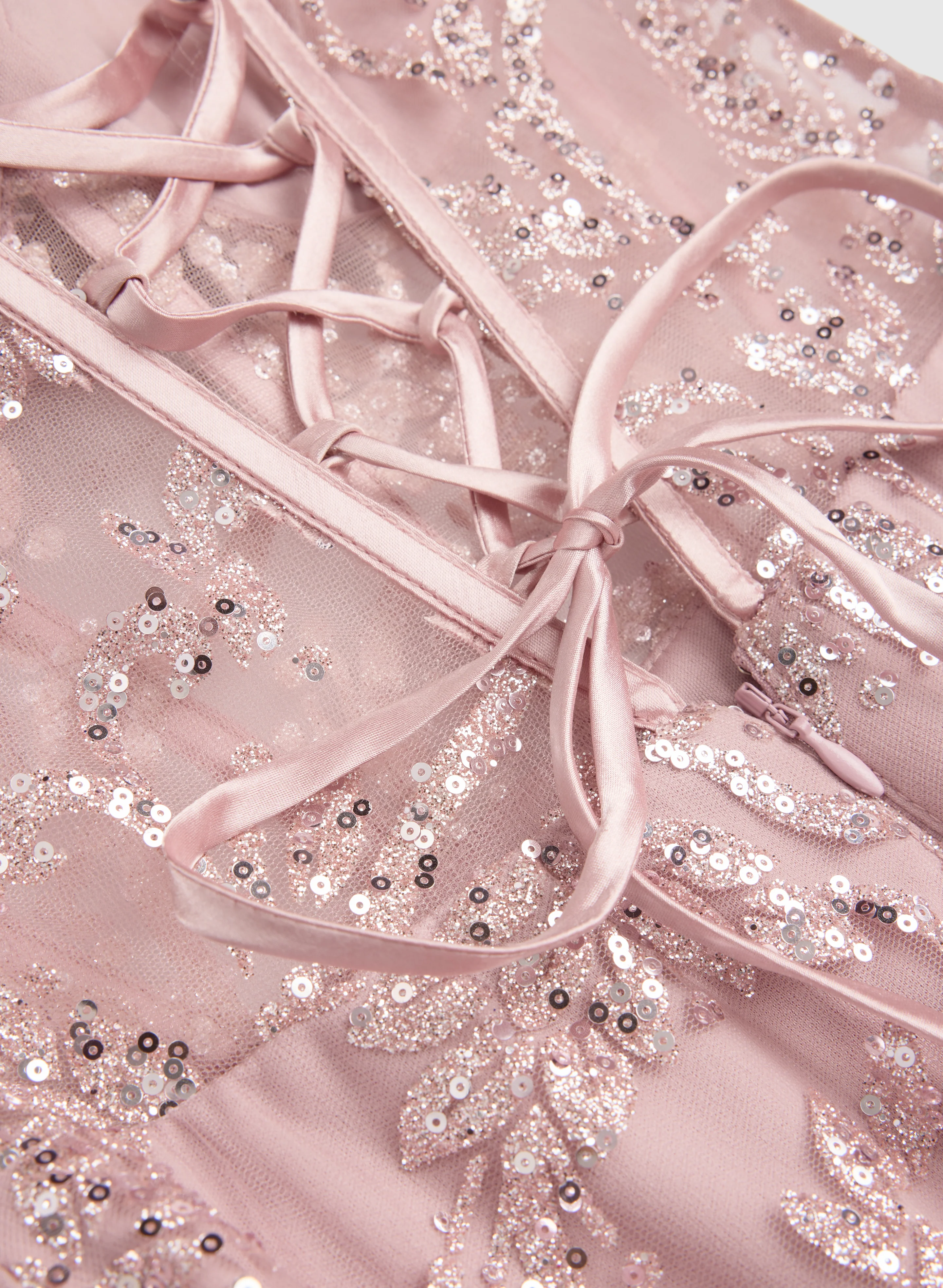 Glitter Mesh Dress - Image 6