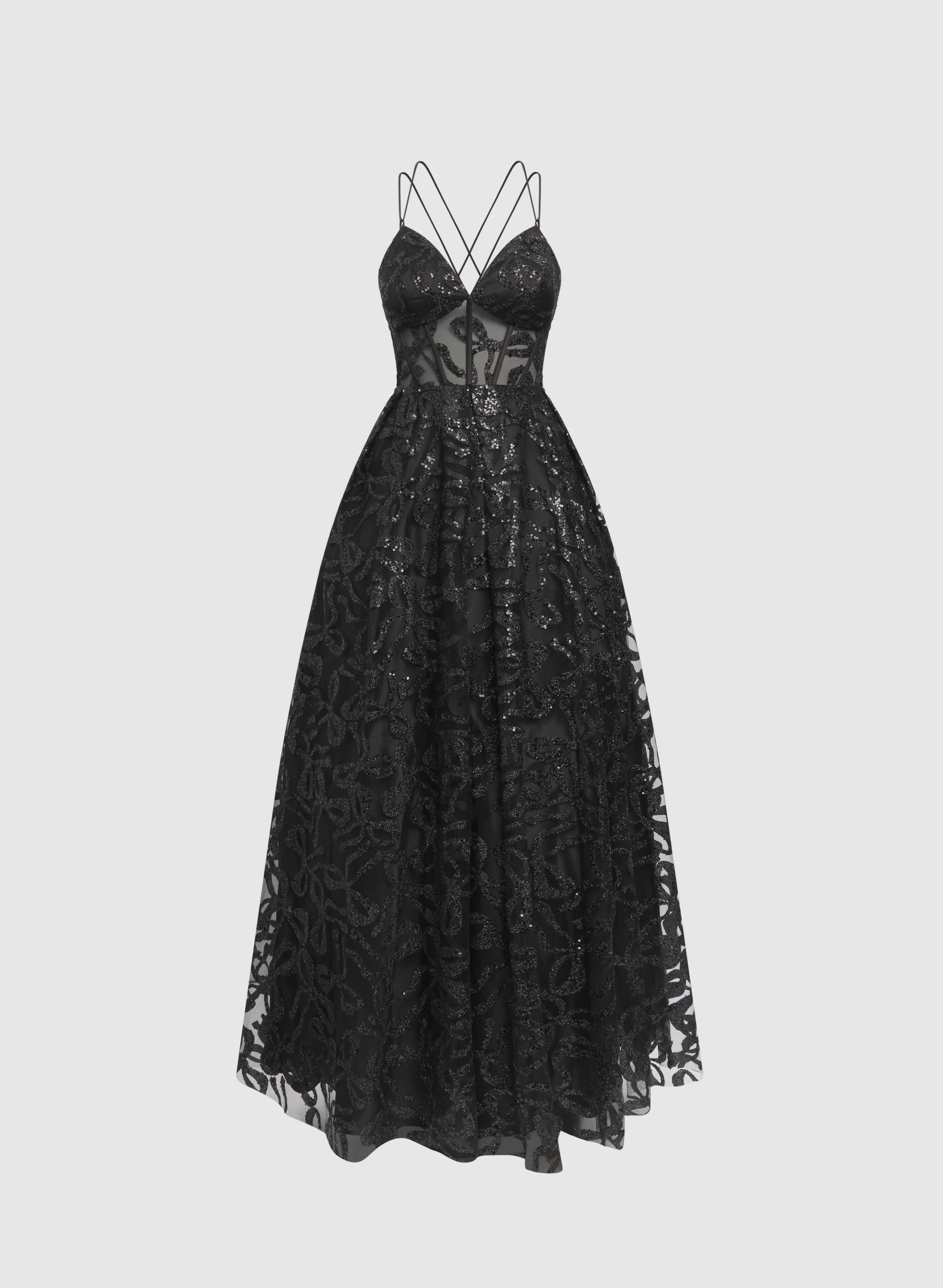 Glitter Tulle Ballgown Dress - Image 6