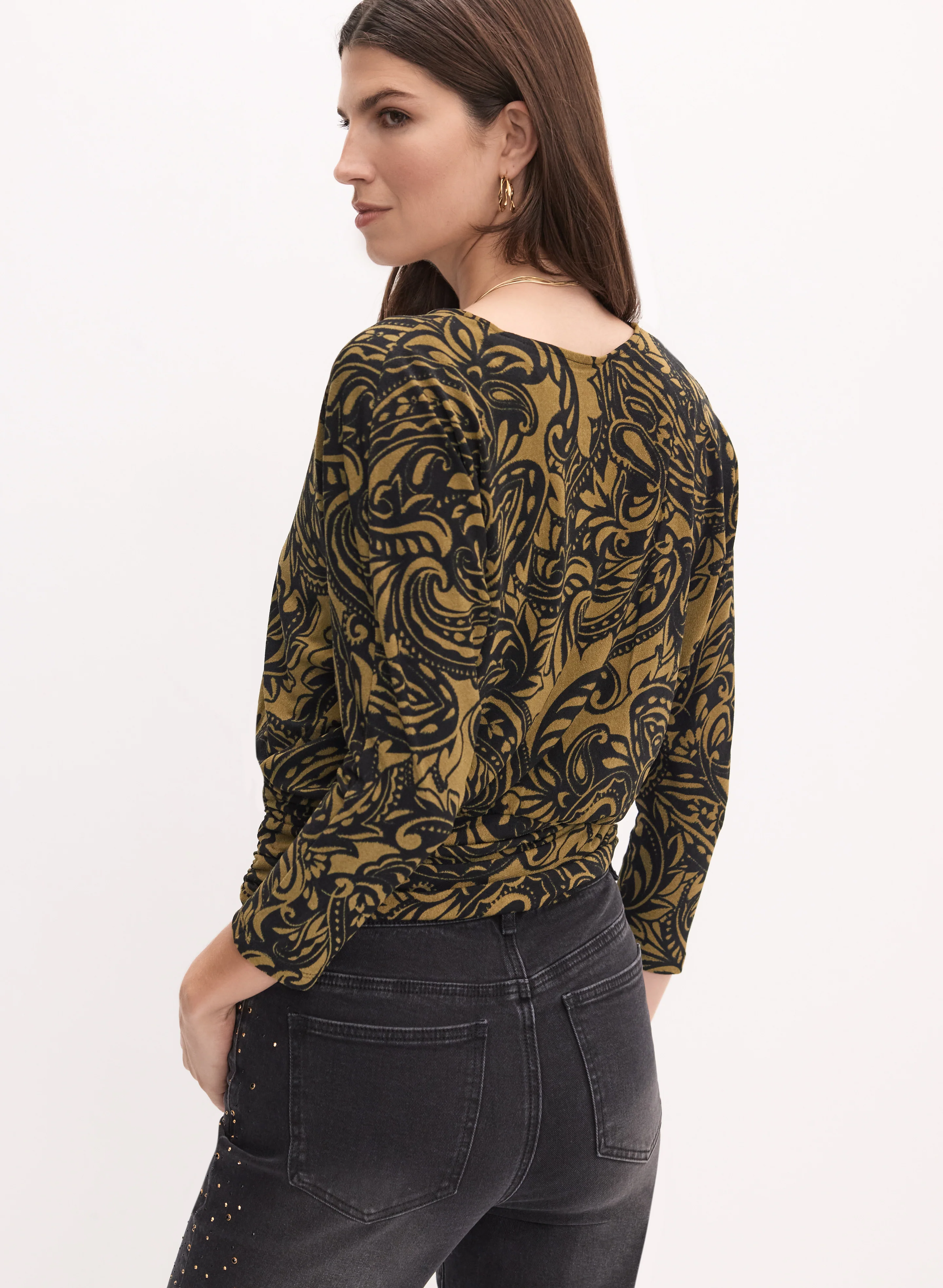 Graphic Paisley Print Top - Image 4