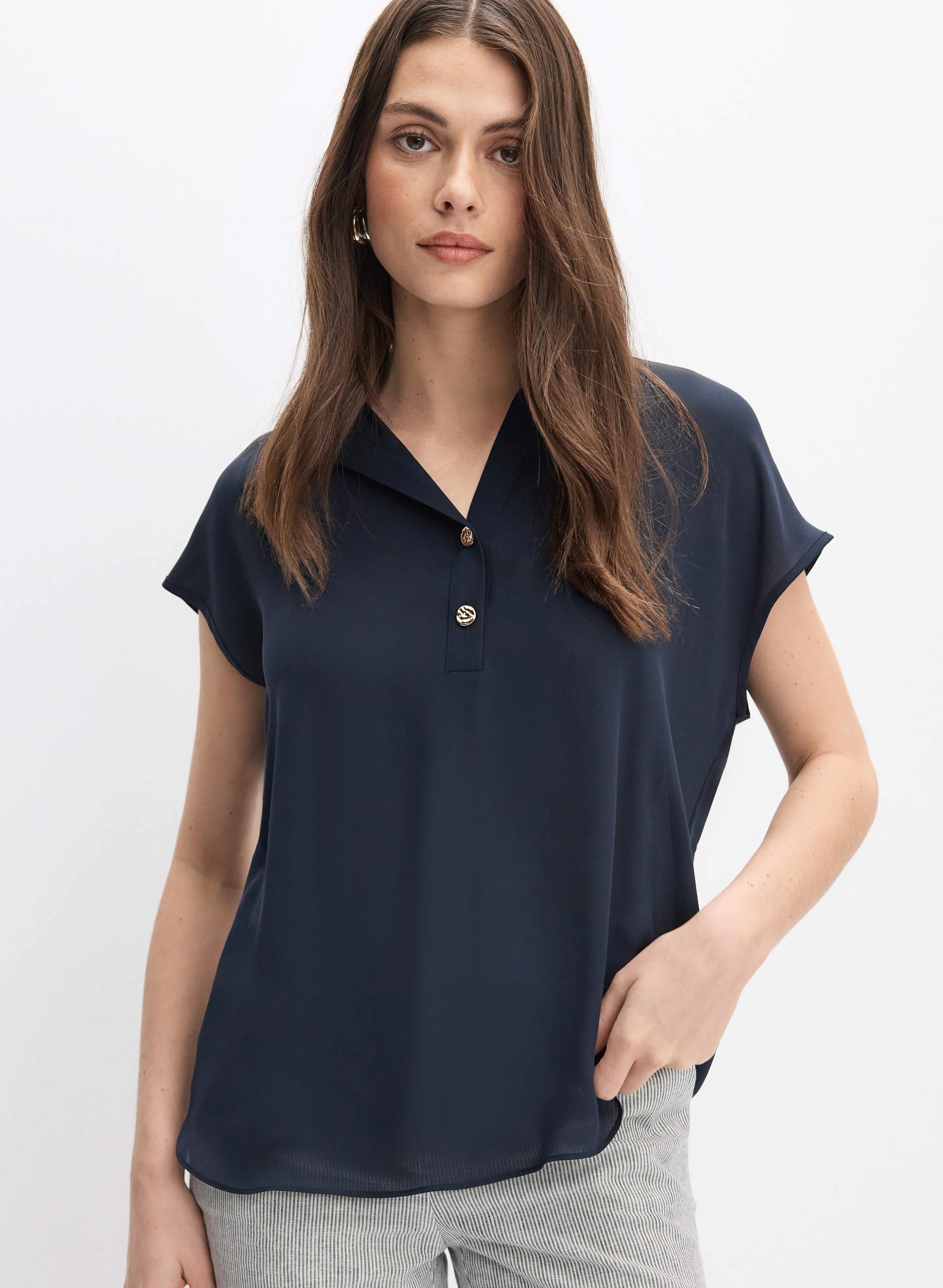 Half-Button Blouse - Image 5