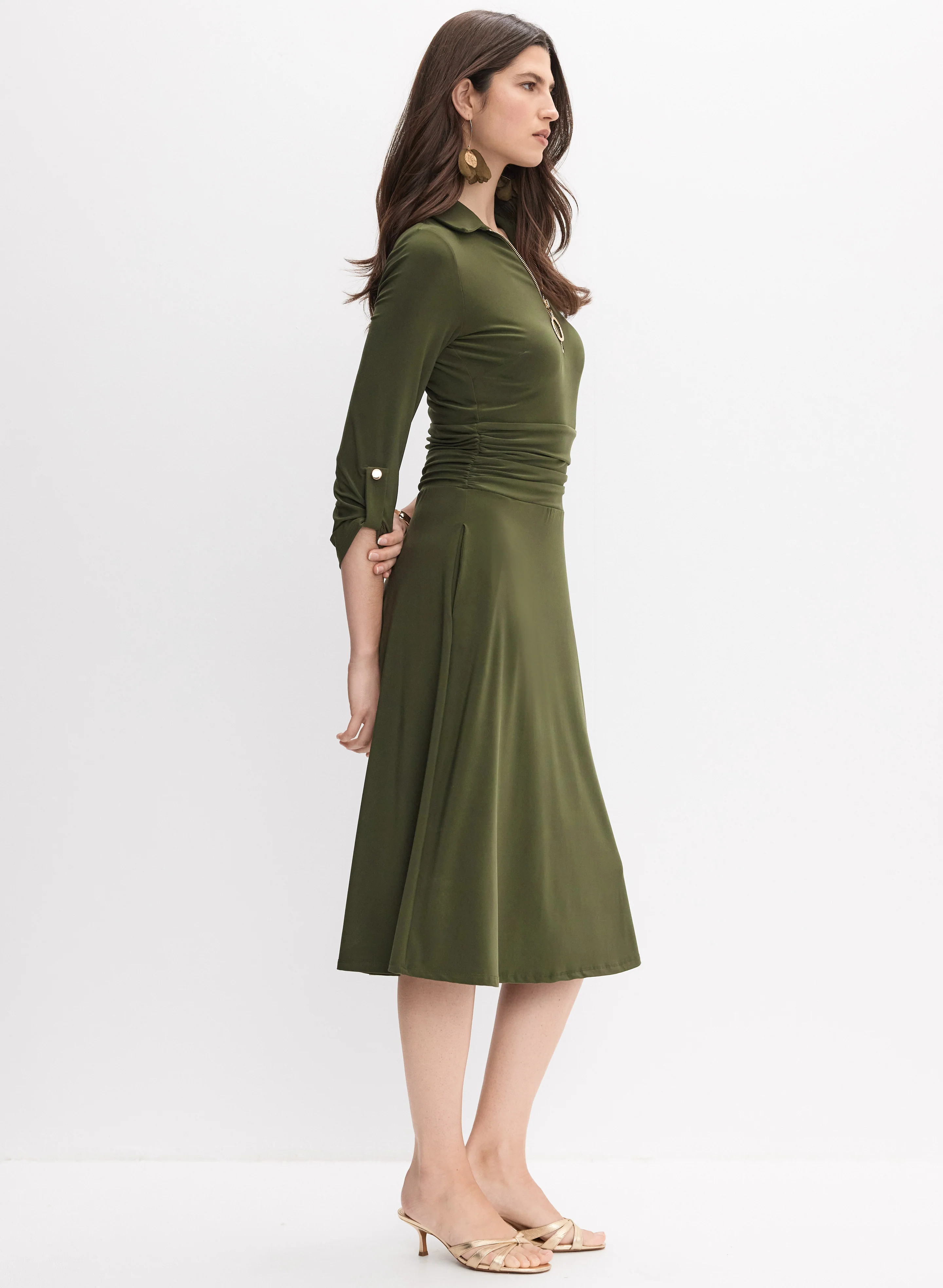 Half-Zip Midi Dress - Image 2