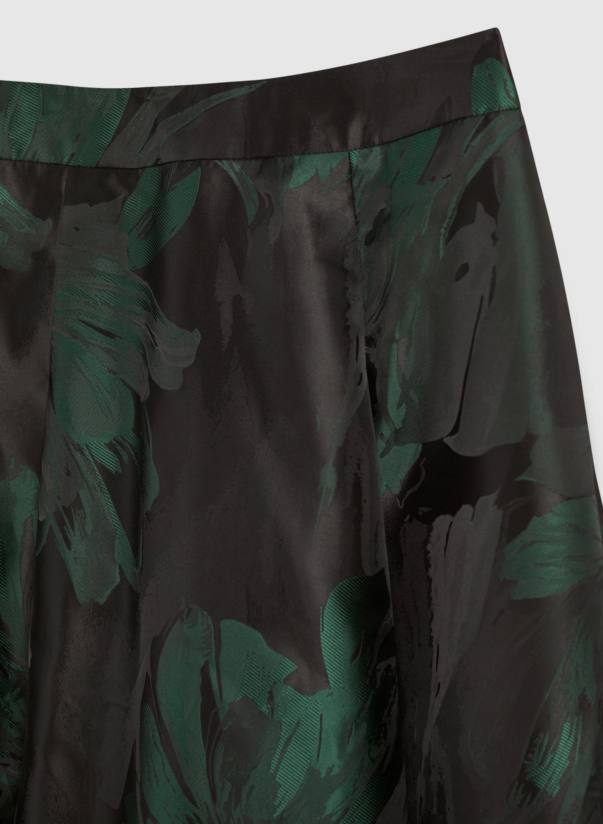 High-Low Floral Motif Midi Skirt - Image 6