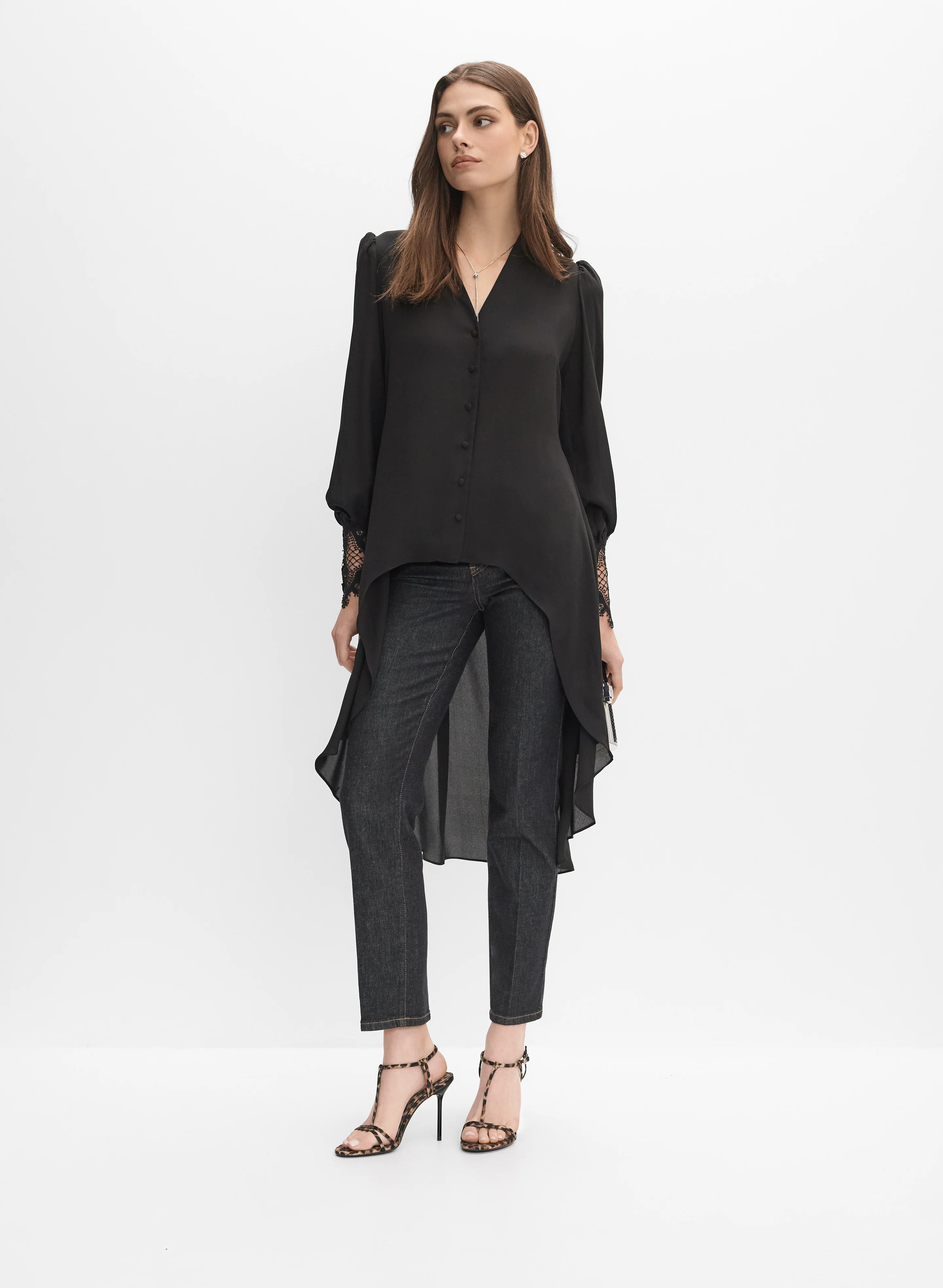 High-Low Hem Blouse - Image 3