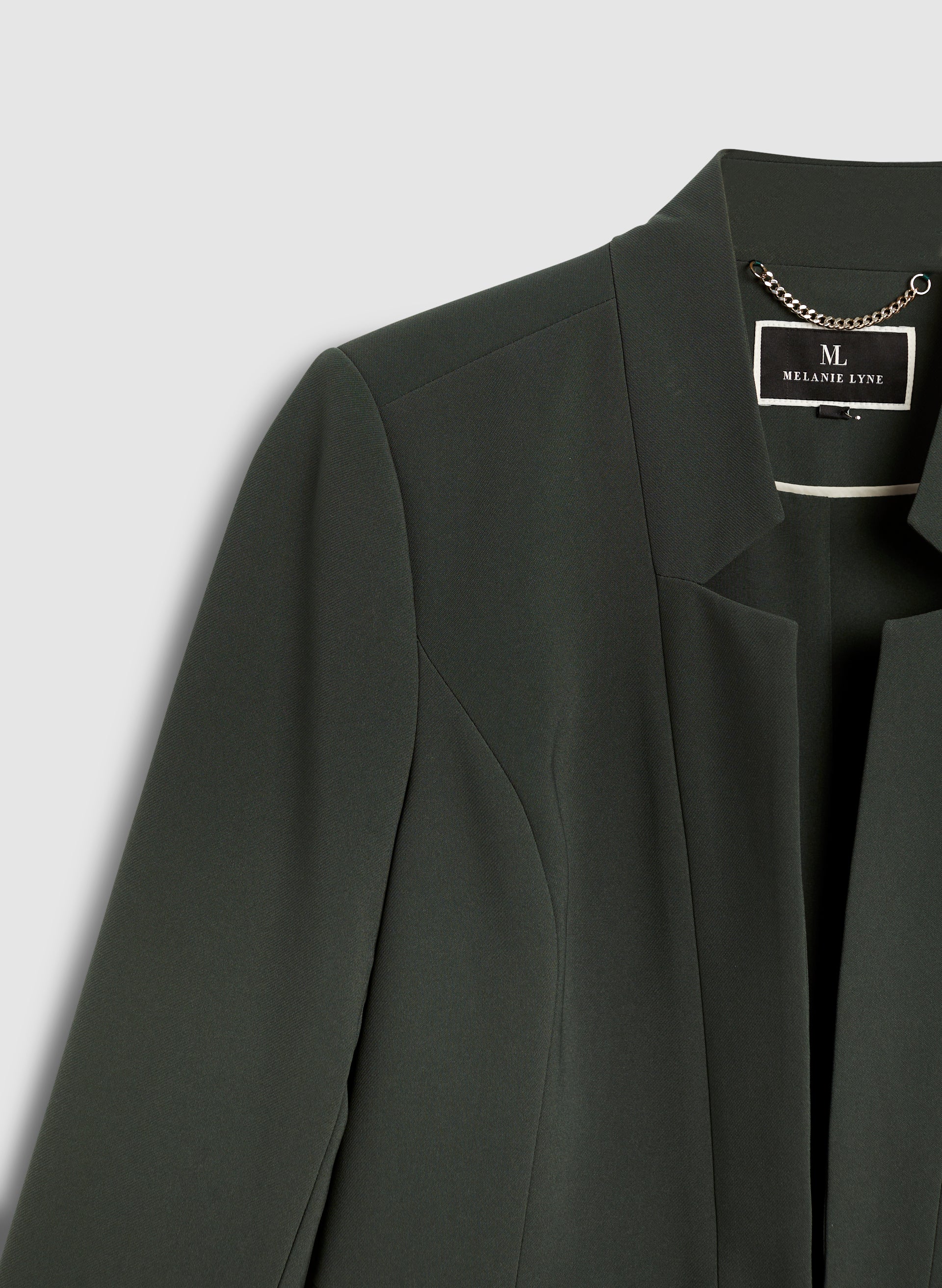 Inverted Notch Collar Redingote Jacket - Image 6
