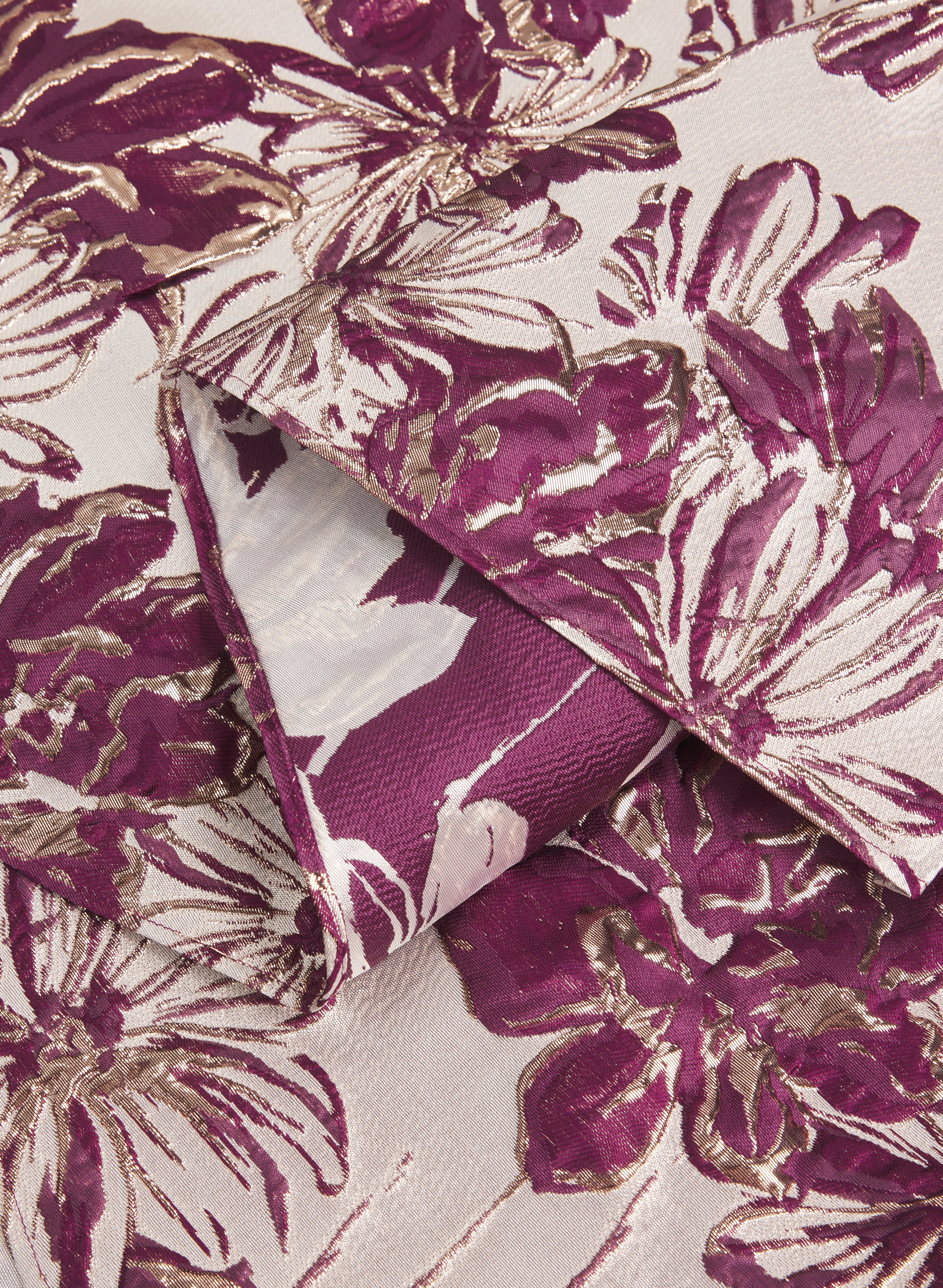 Jacquard Floral Midi Dress - Image 8