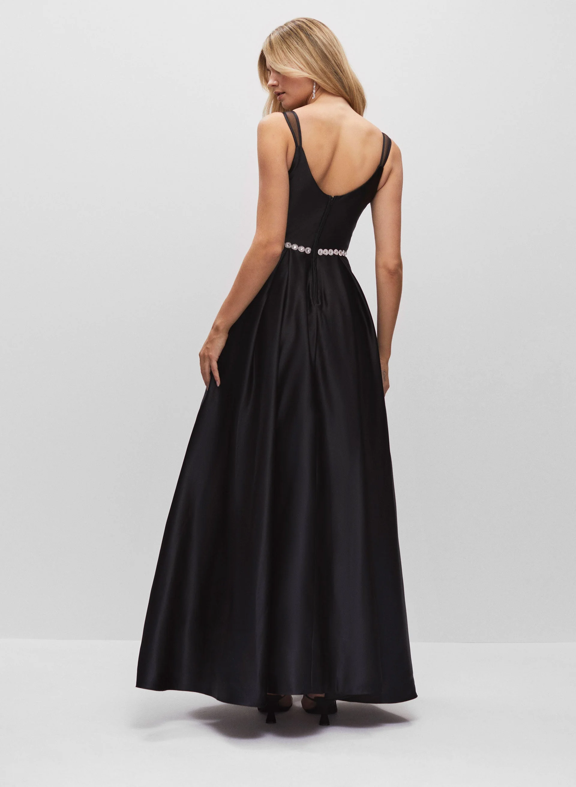 Jewel Trim Ball Gown - Image 3
