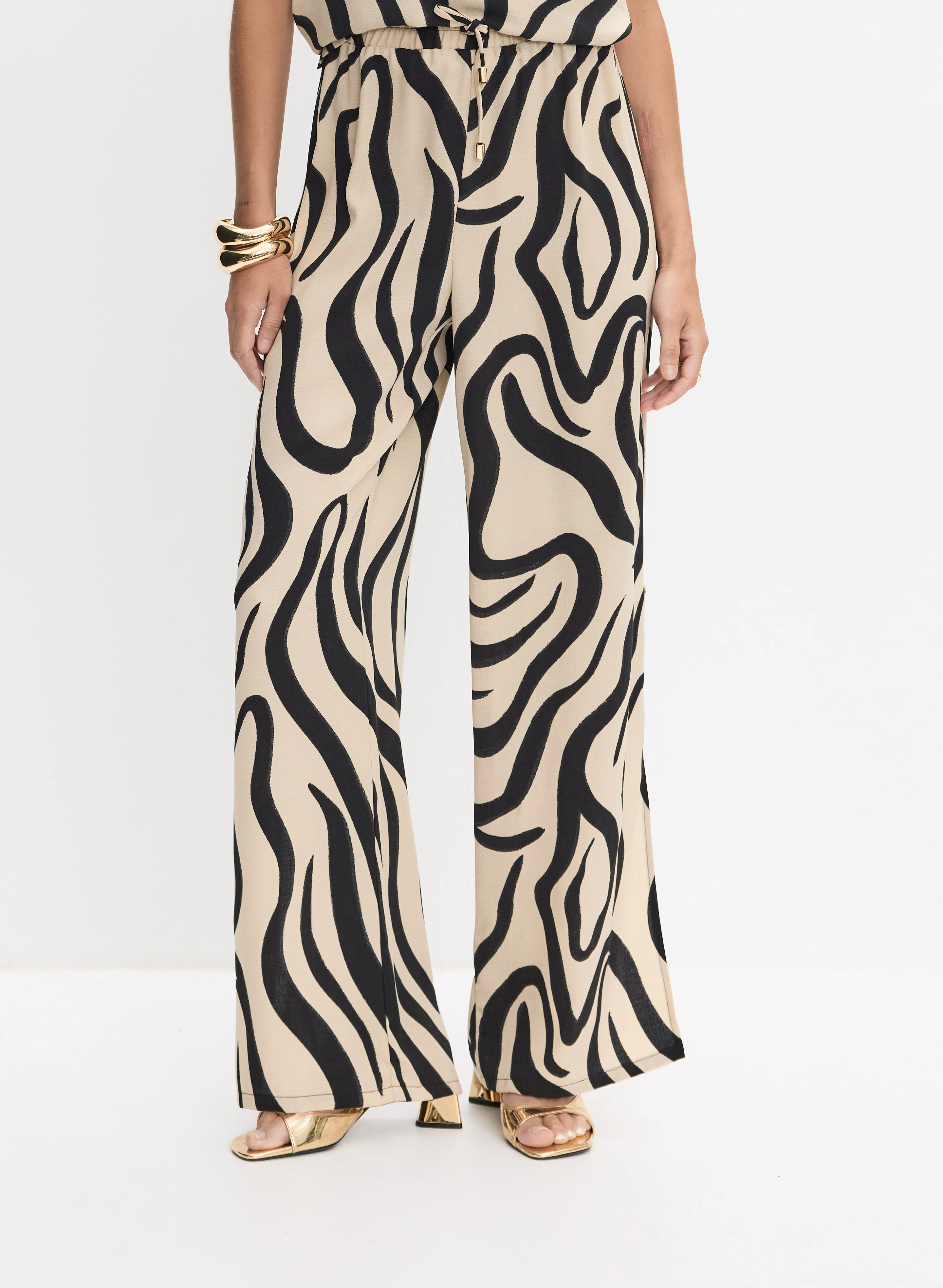 Joseph Ribkoff - Abstract Print Pants