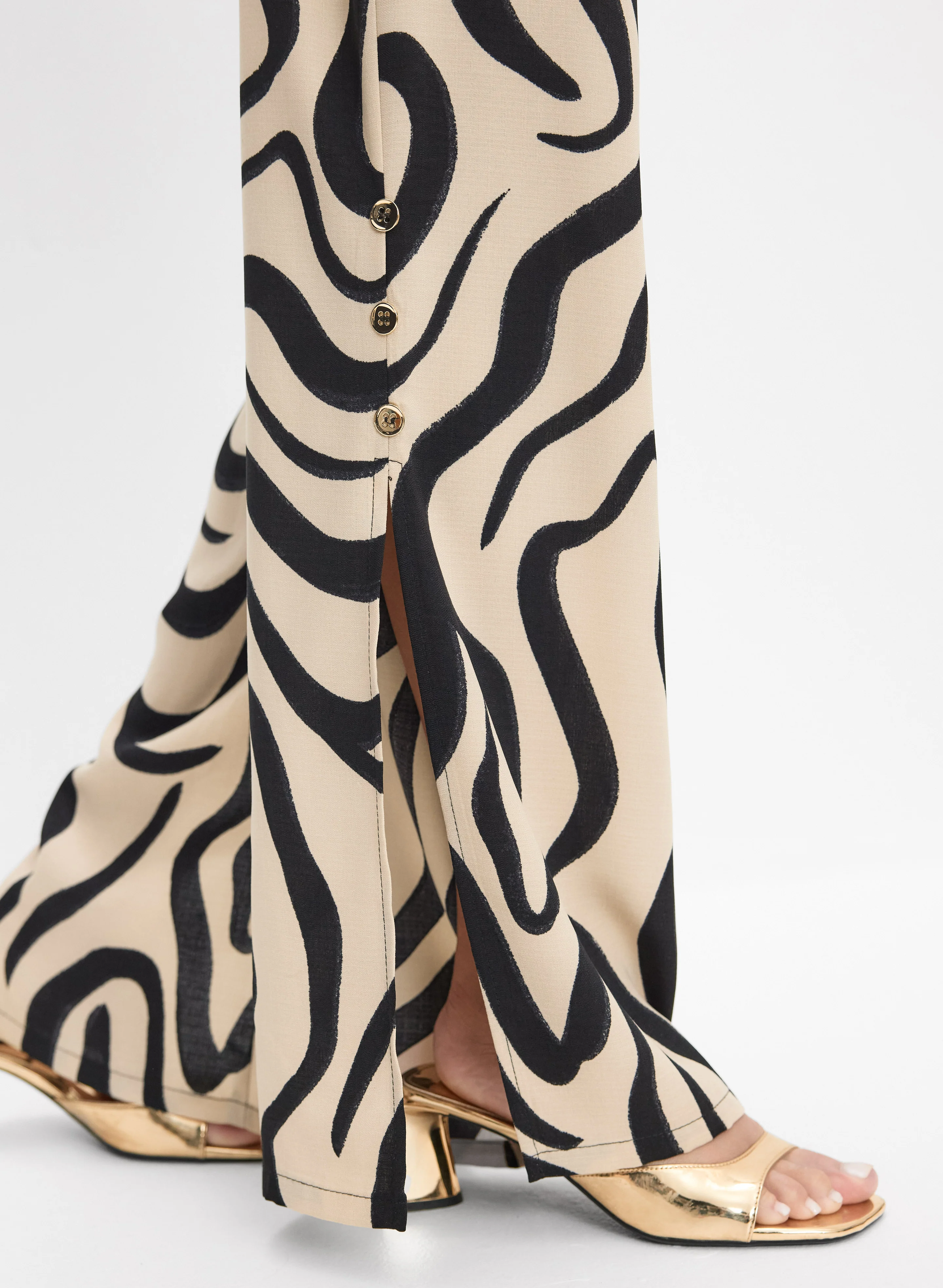 Joseph Ribkoff - Abstract Print Pants - Image 4