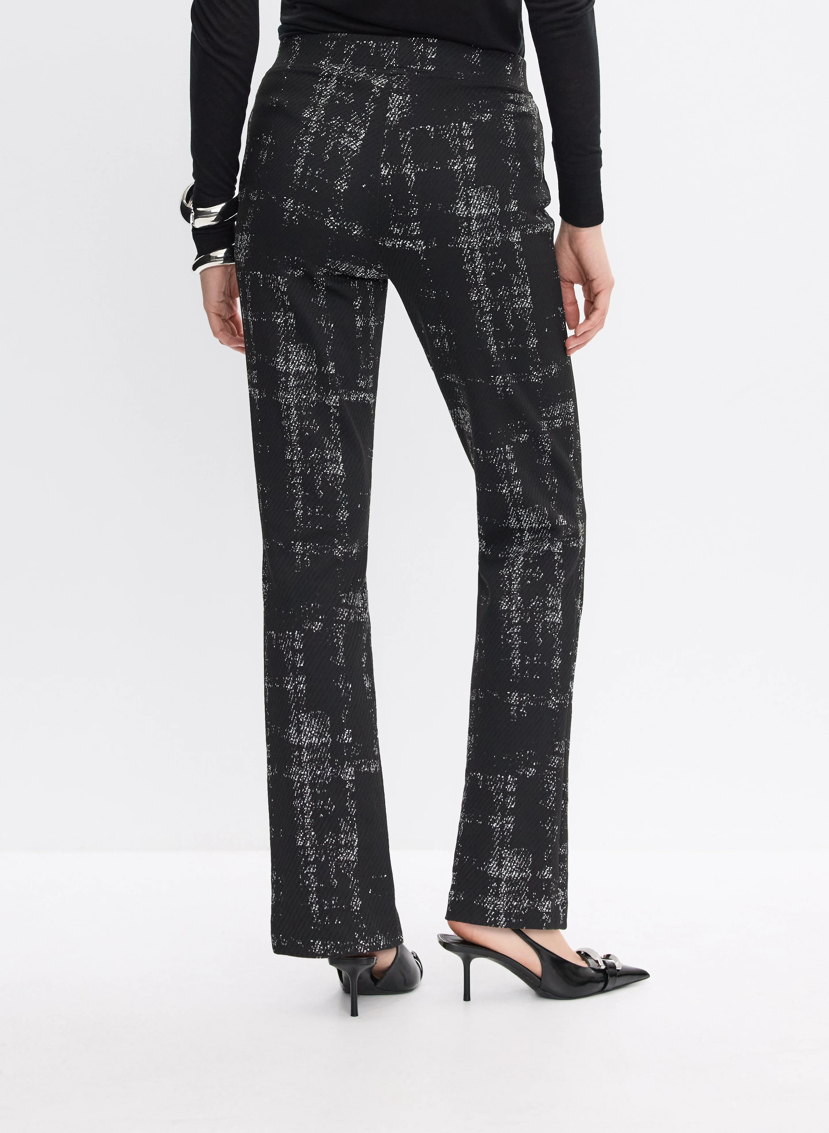 Joseph Ribkoff - Abstract Print Straight-Leg Pants - Image 2