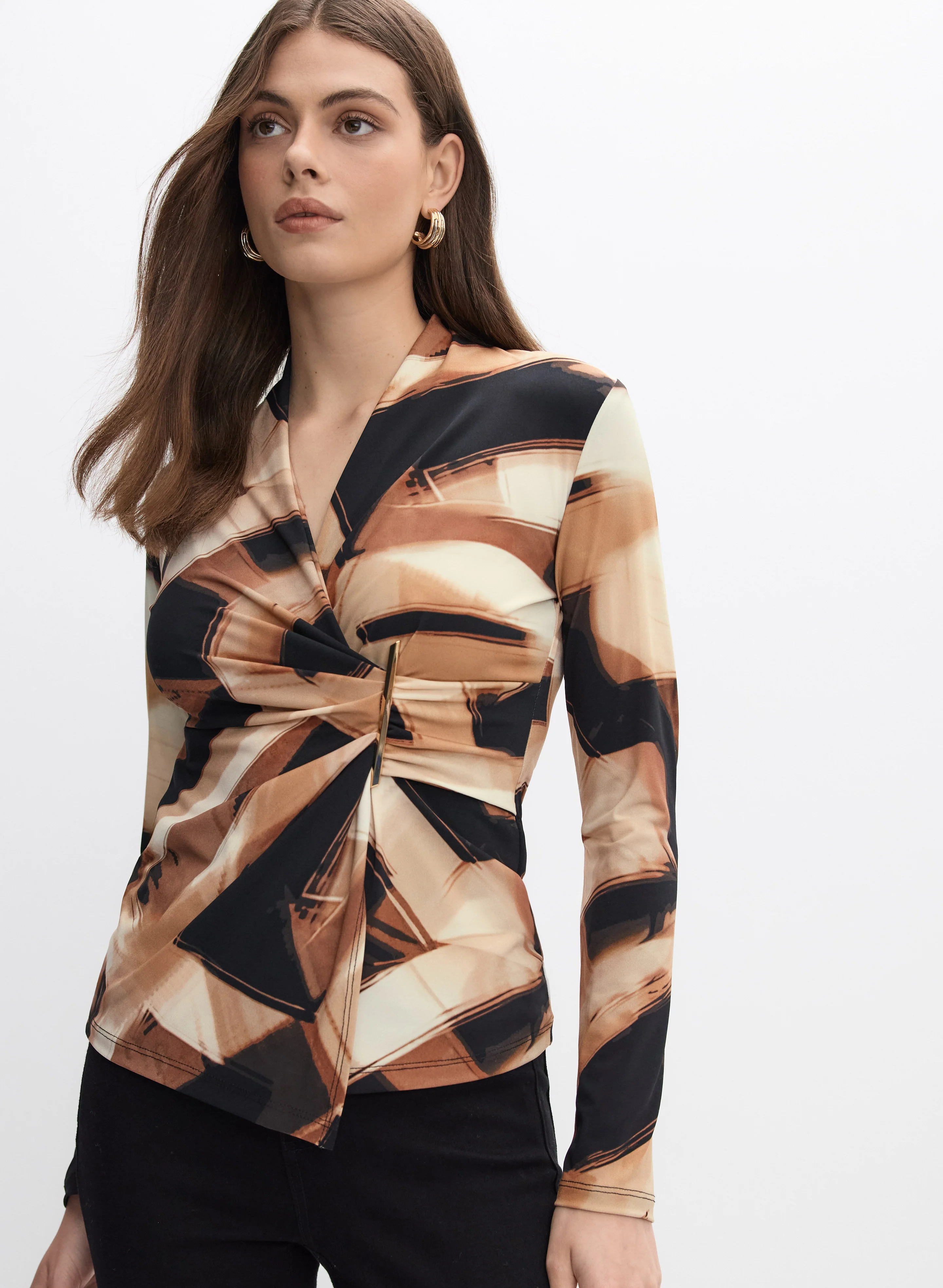 Joseph Ribkoff - Abstract Print Top