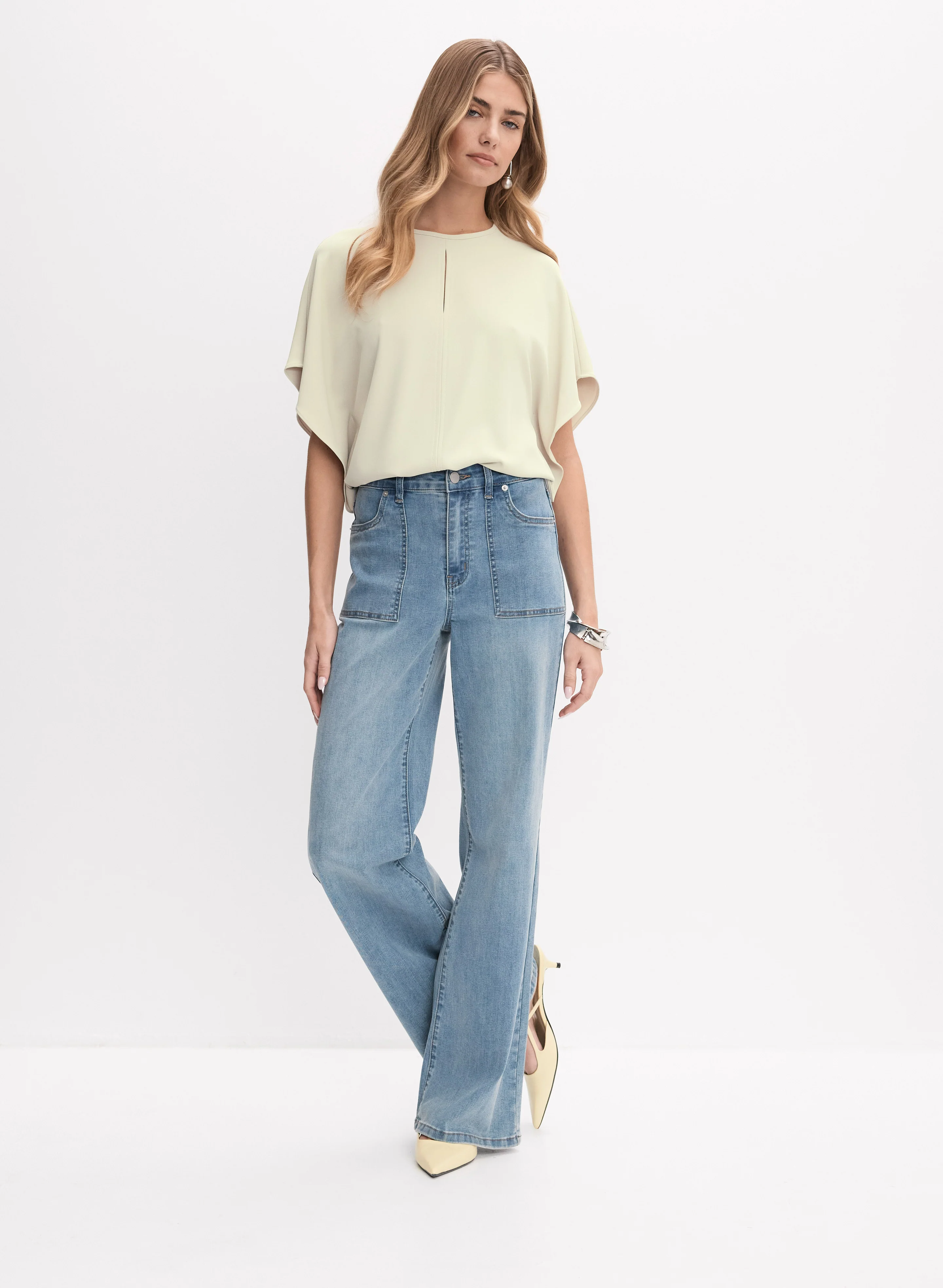 Joseph Ribkoff - Batwing Sleeve Blouse - Image 3