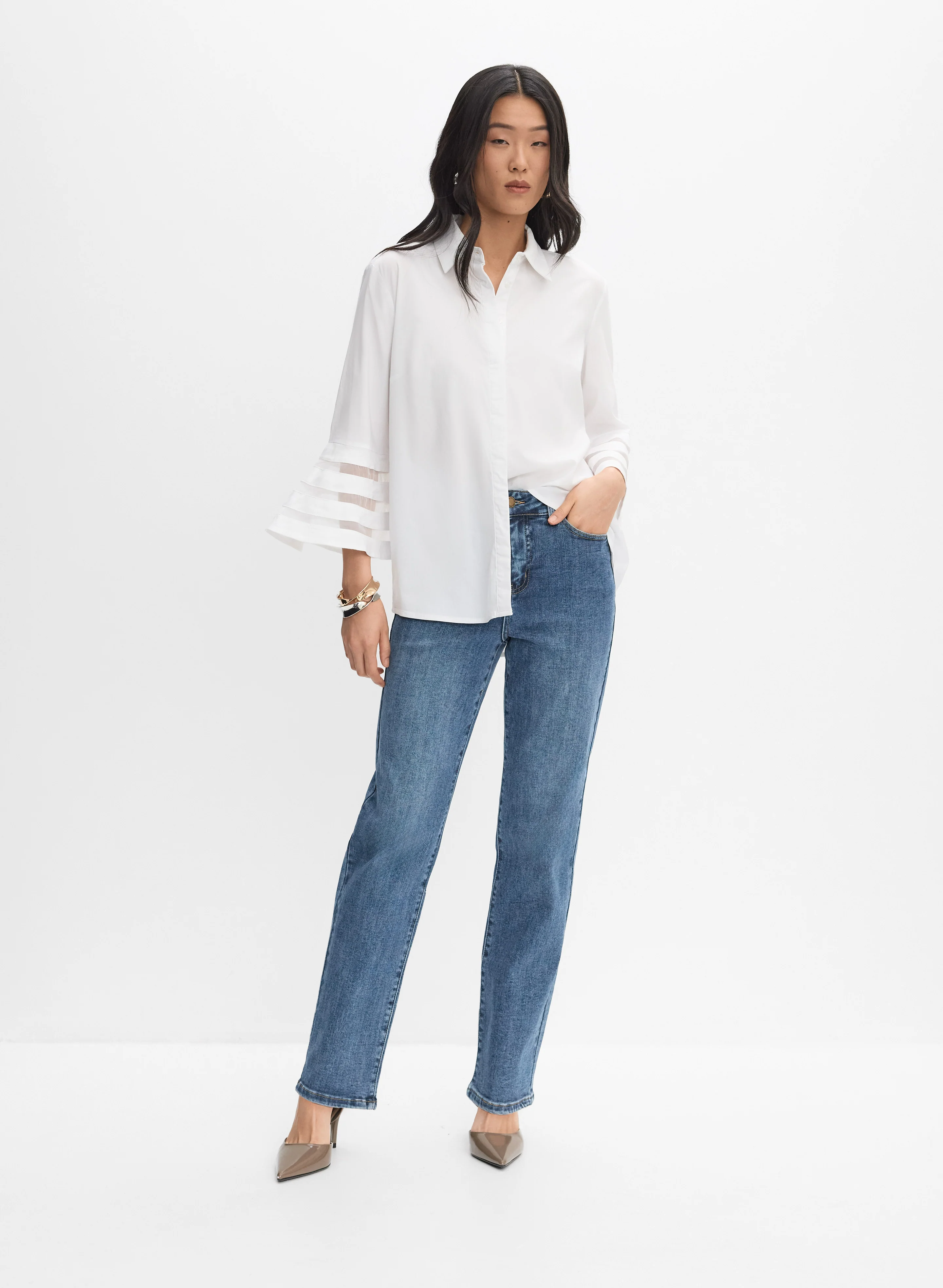 Joseph Ribkoff - Bell Sleeve Blouse - Image 3
