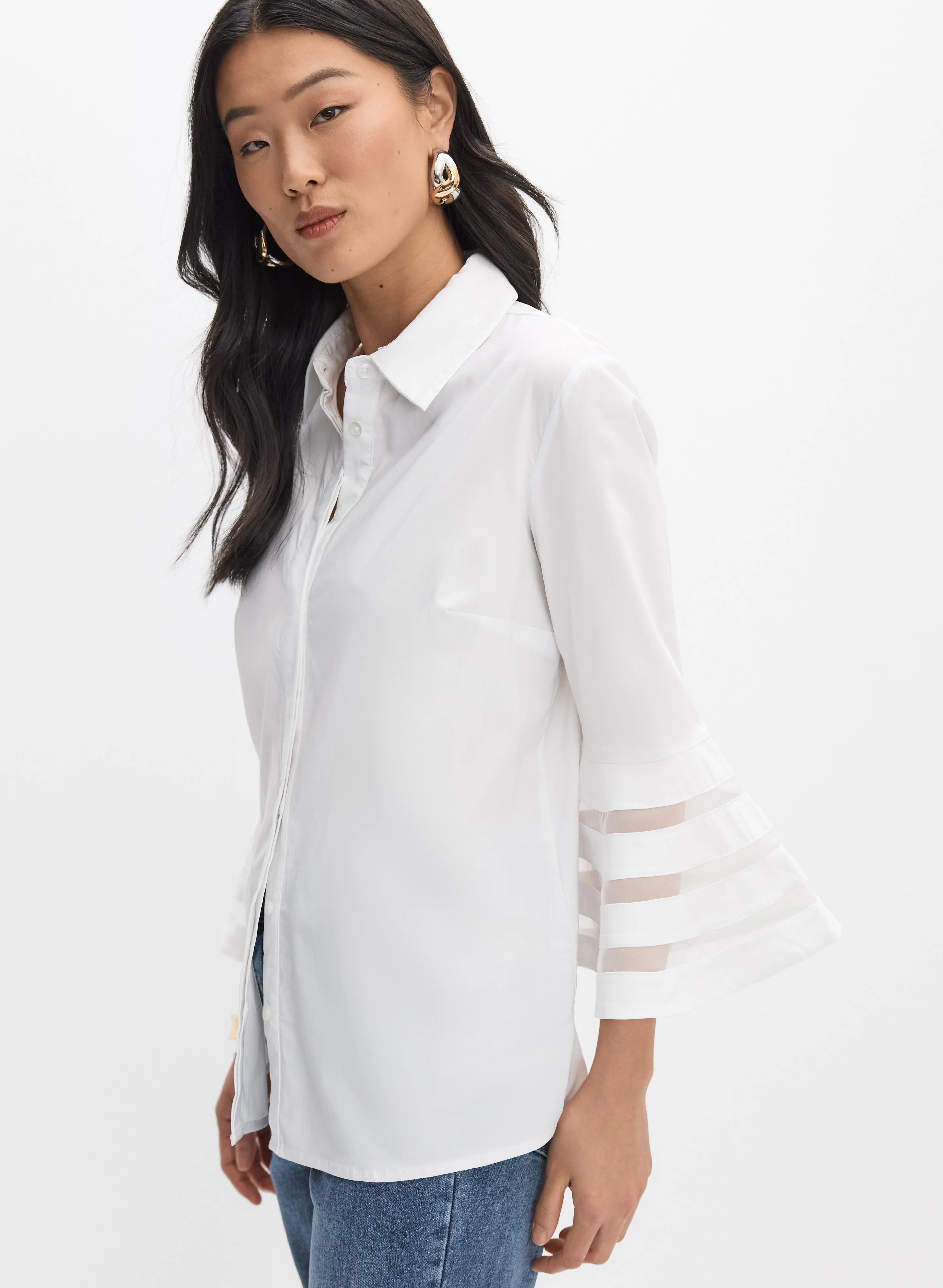 Joseph Ribkoff - Bell Sleeve Blouse - Image 5