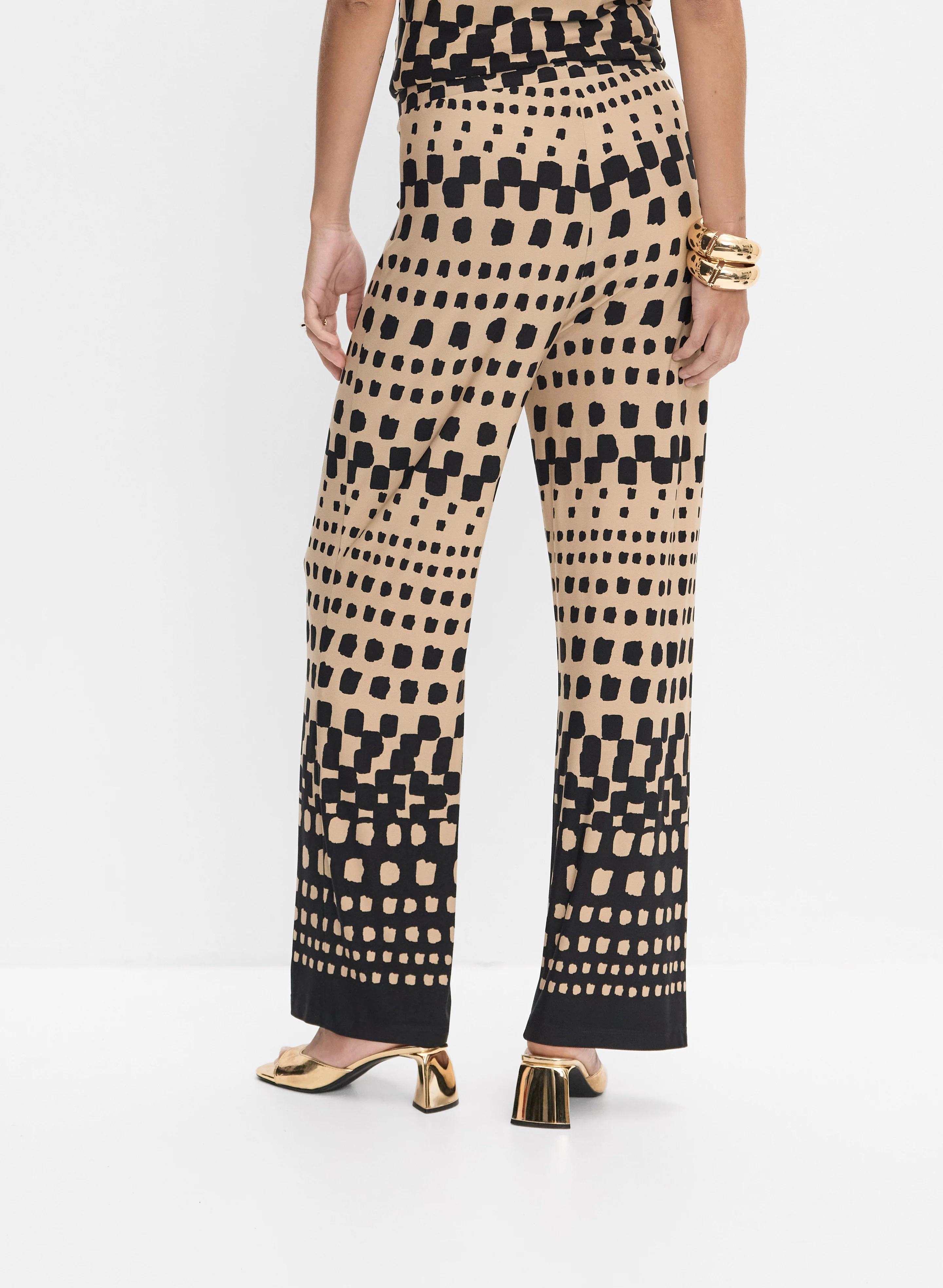 Joseph Ribkoff - Block Print Wide-Leg Pants - Image 2