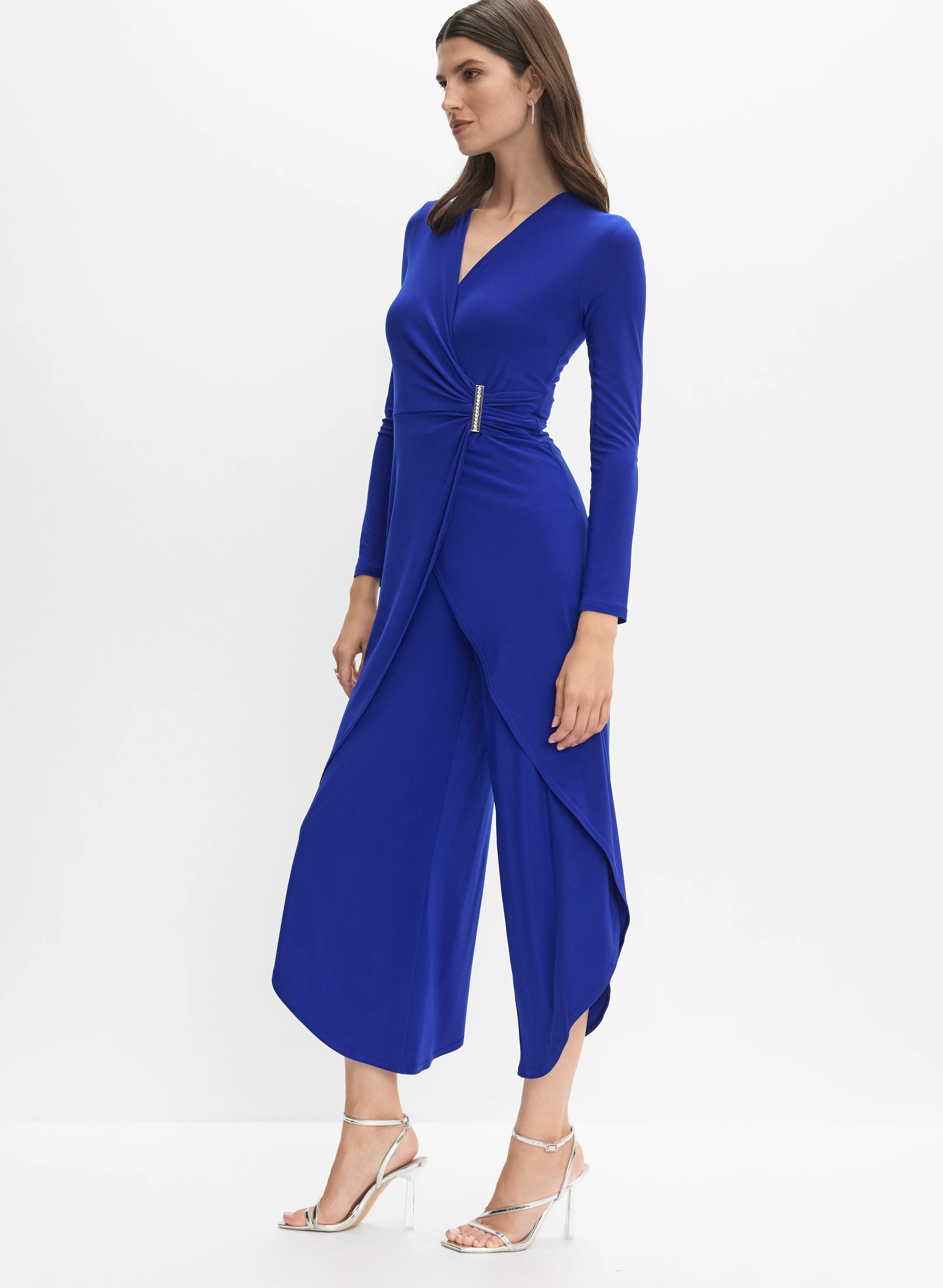 Joseph Ribkoff - Brooch Fastened Jumpsuit - Image 3