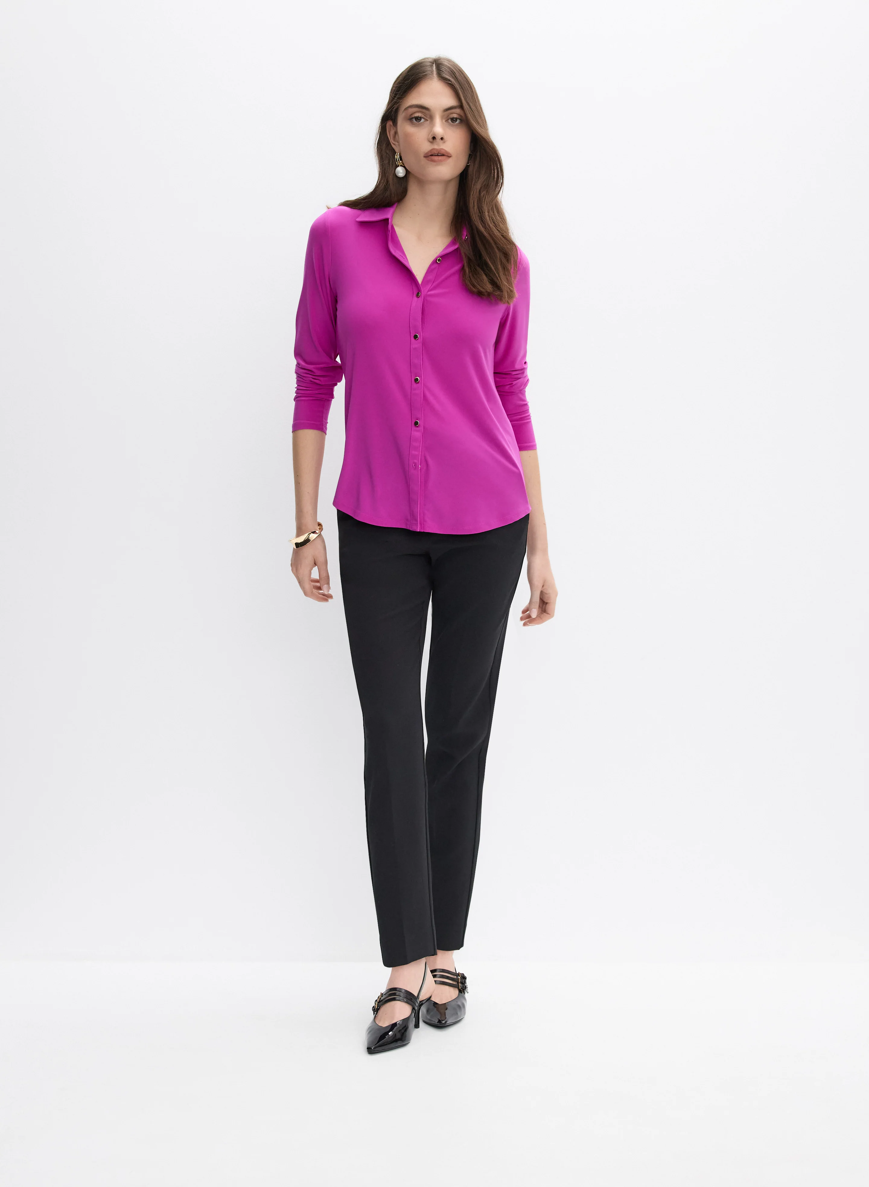 Joseph Ribkoff - Button-Down Blouse - Image 3