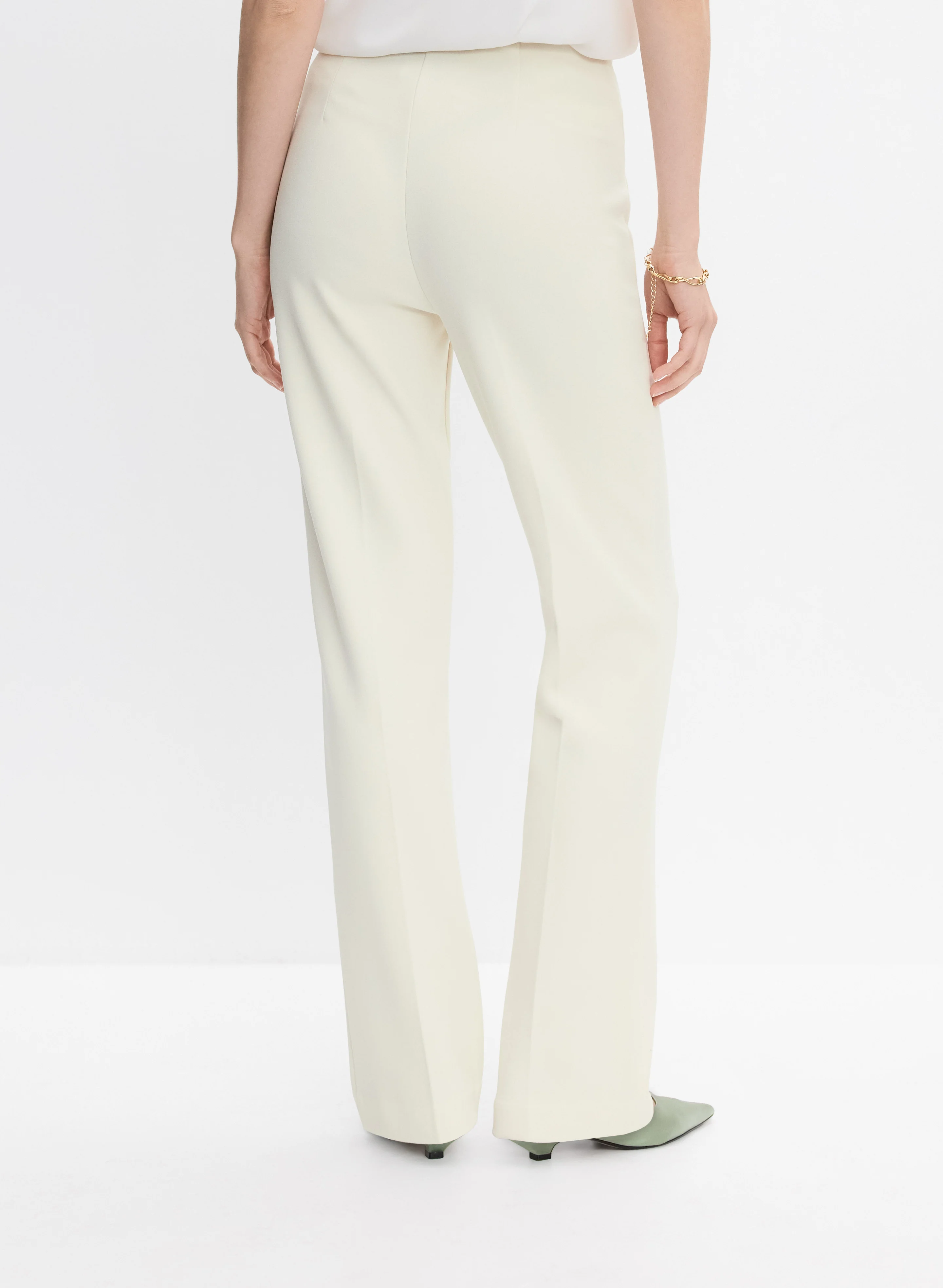 Joseph Ribkoff - Chain Embellished Straight-Leg Pants - Image 2
