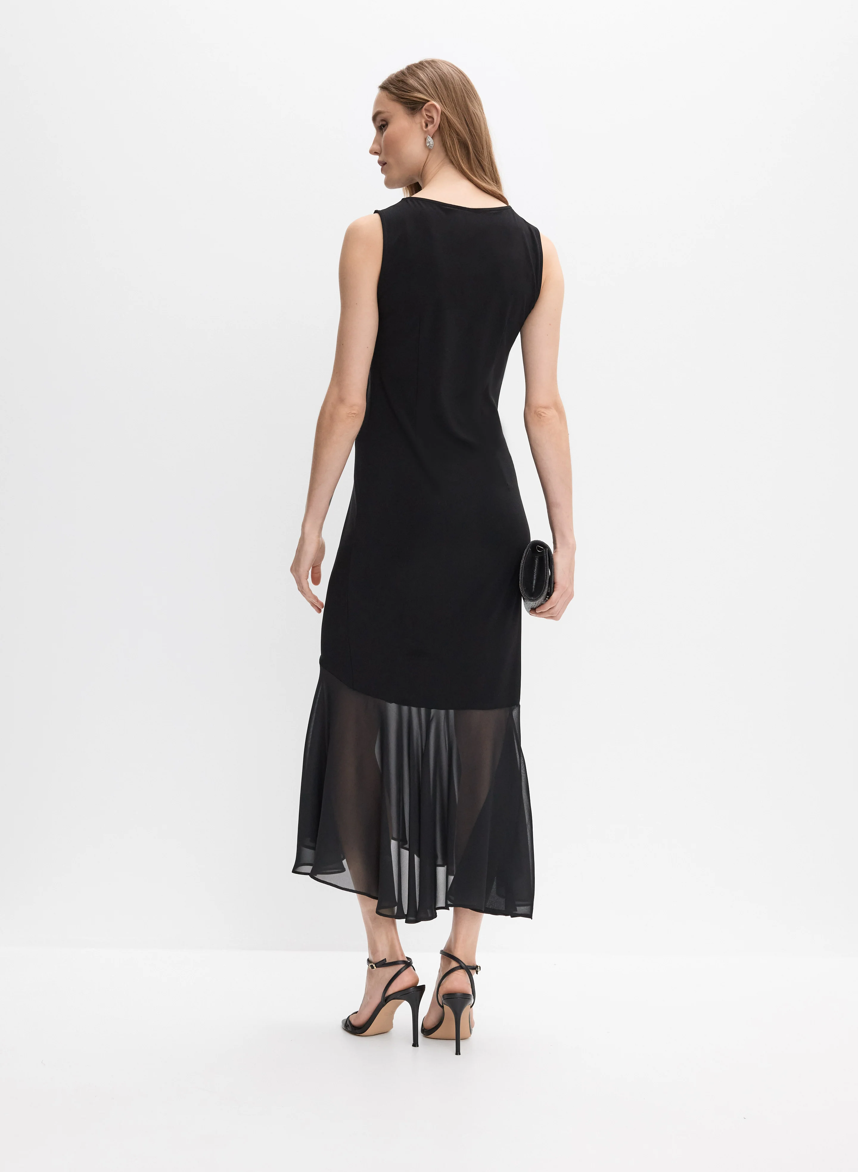 Joseph Ribkoff - Chiffon Bottom Dress - Image 5