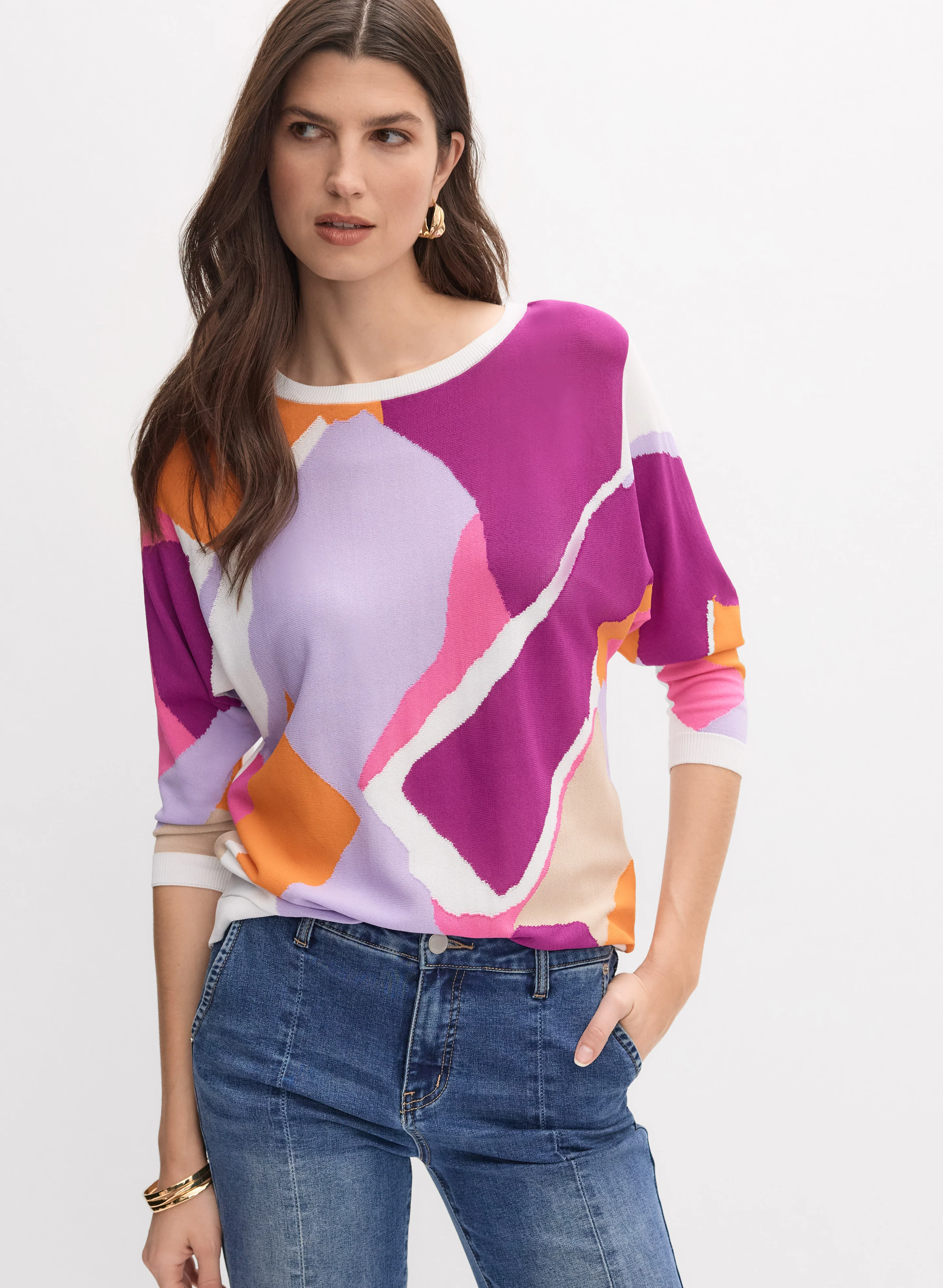 Joseph Ribkoff - Colour Block Pullover