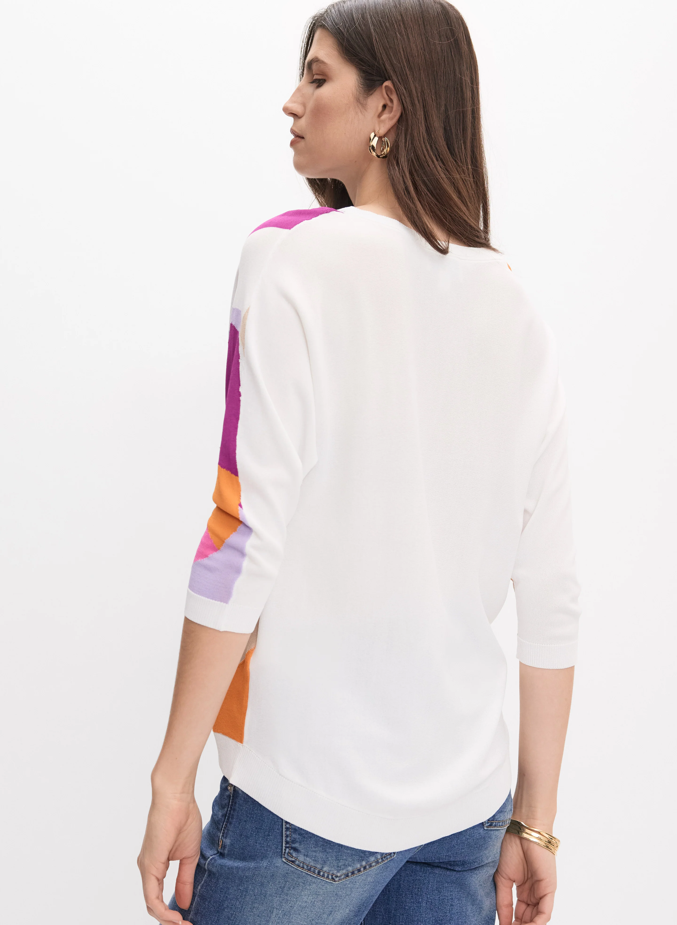 Joseph Ribkoff - Colour Block Pullover - Image 4