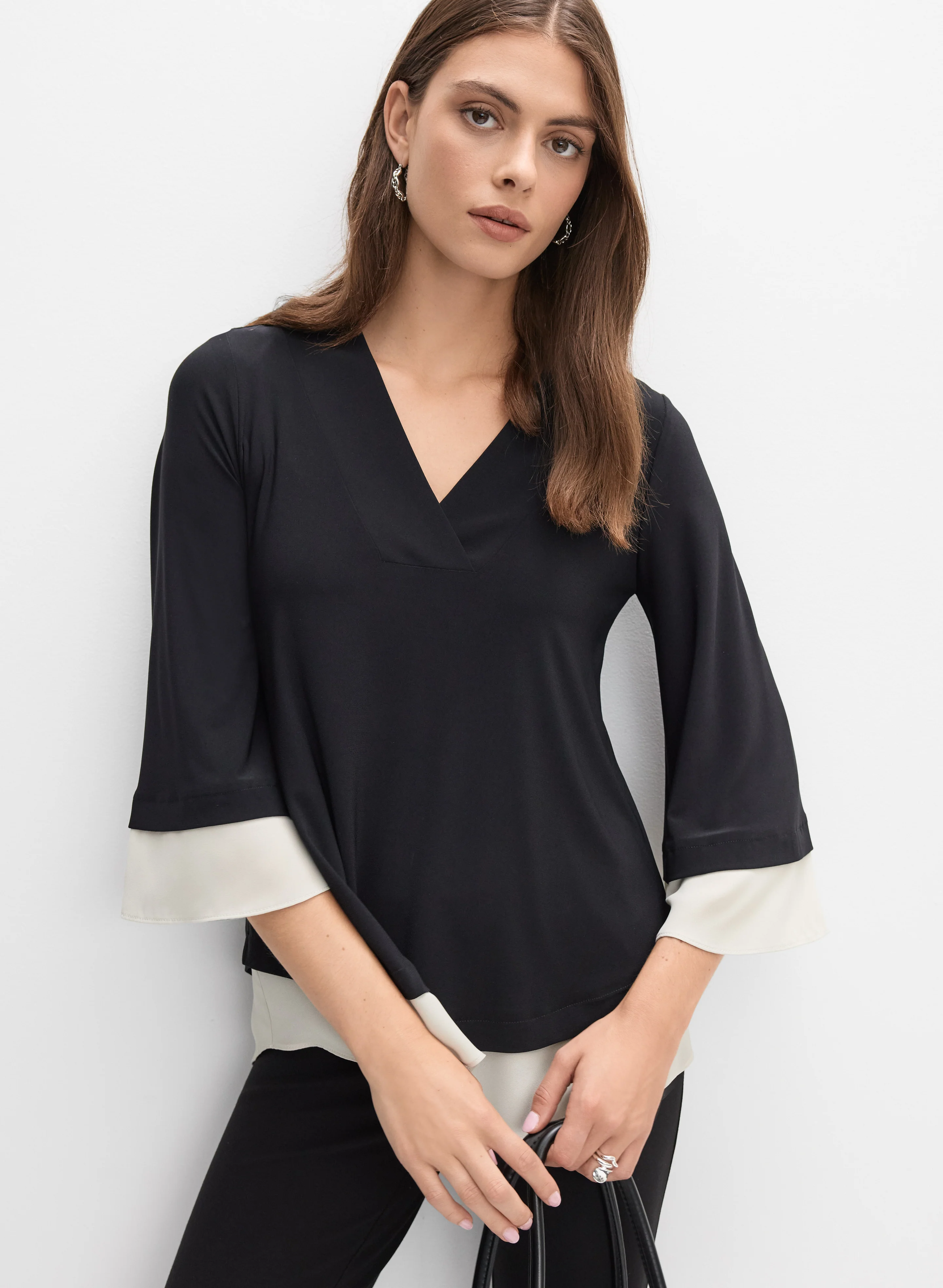Joseph Ribkoff - Contrast Trim Top
