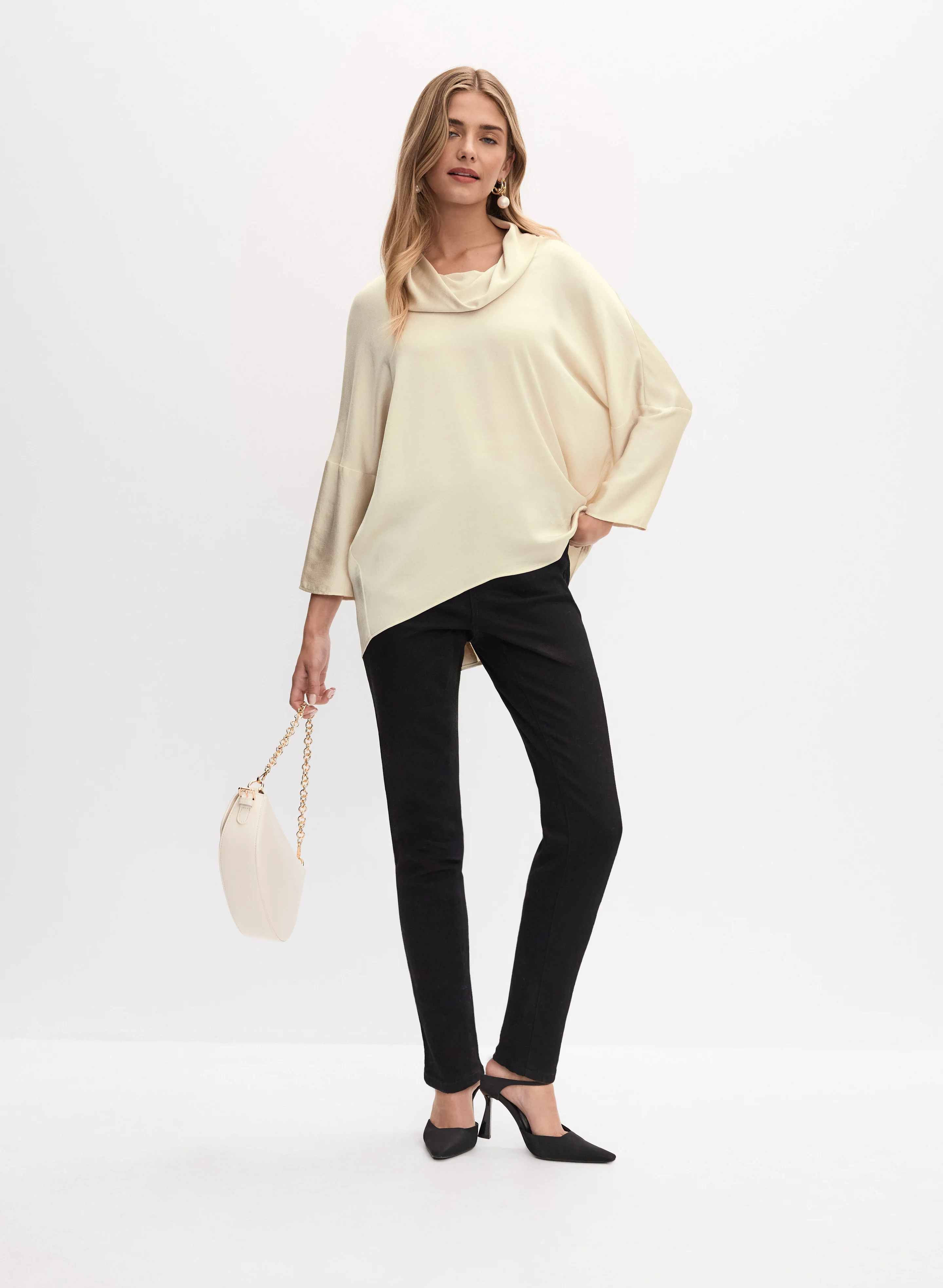 Joseph Ribkoff - Cowl Neck Blouse - Image 3