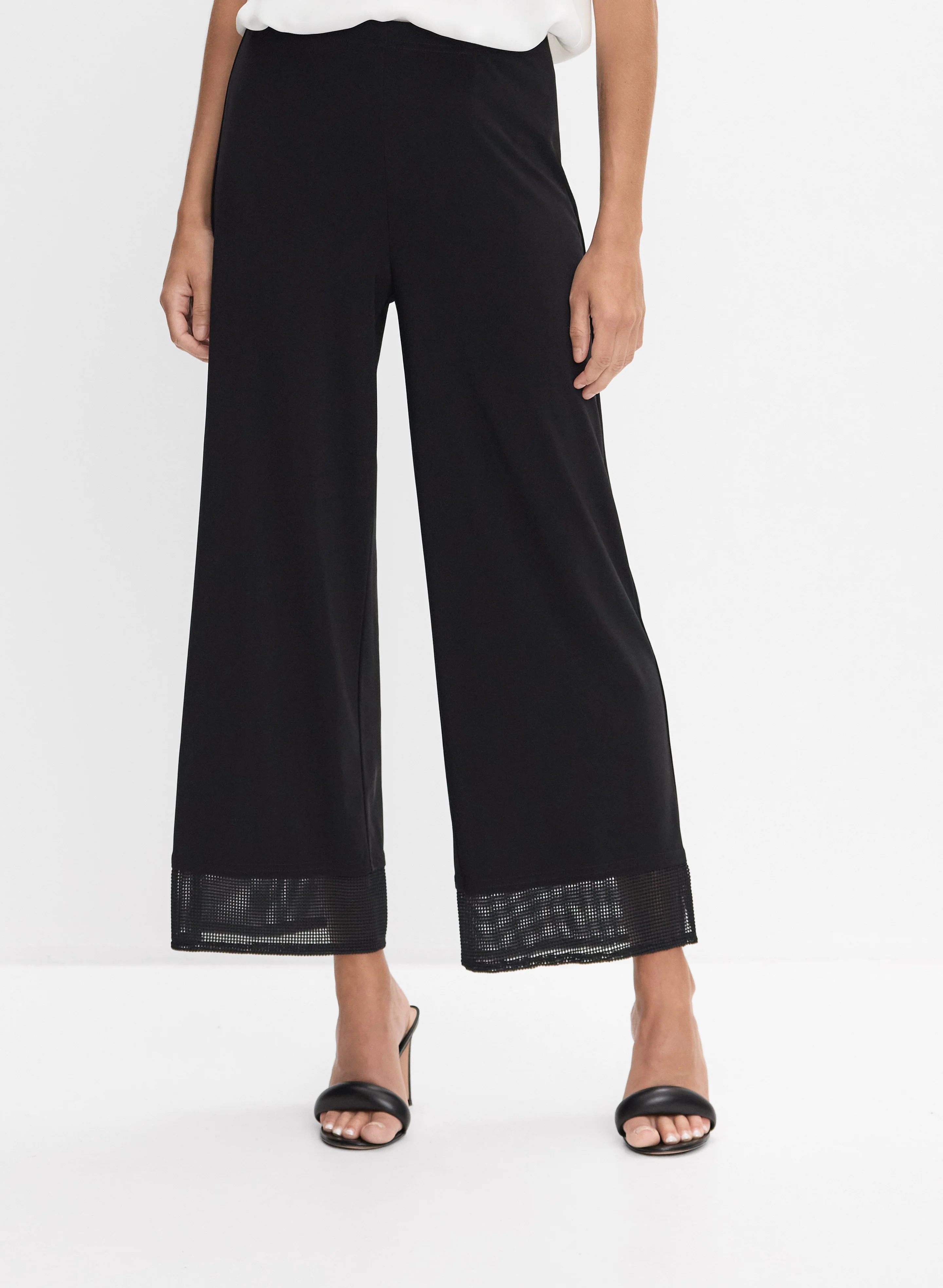 Joseph Ribkoff - Cropped Wide-Leg Pants