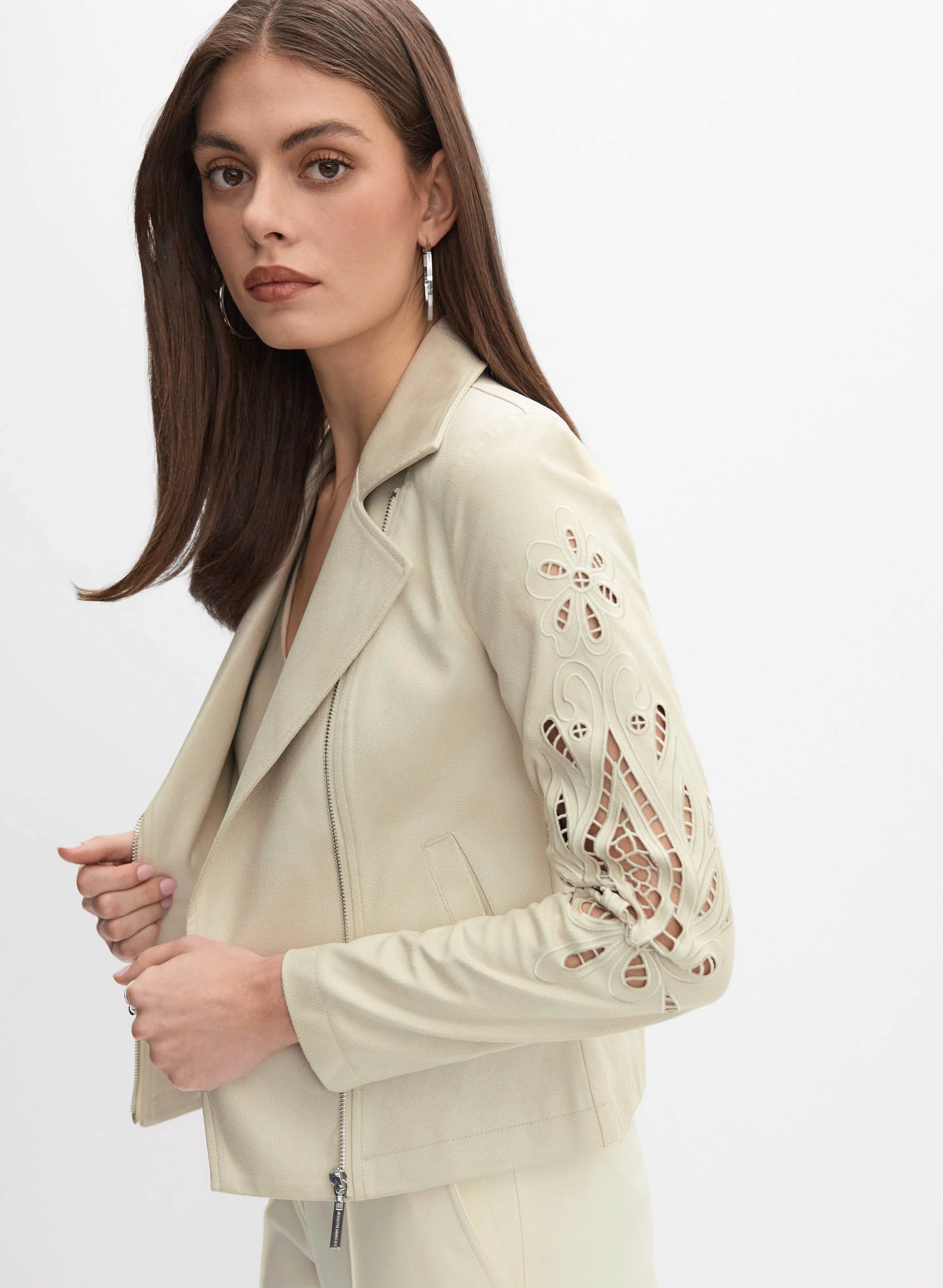 Joseph Ribkoff - Cutout Sleeve Jacket - Image 5