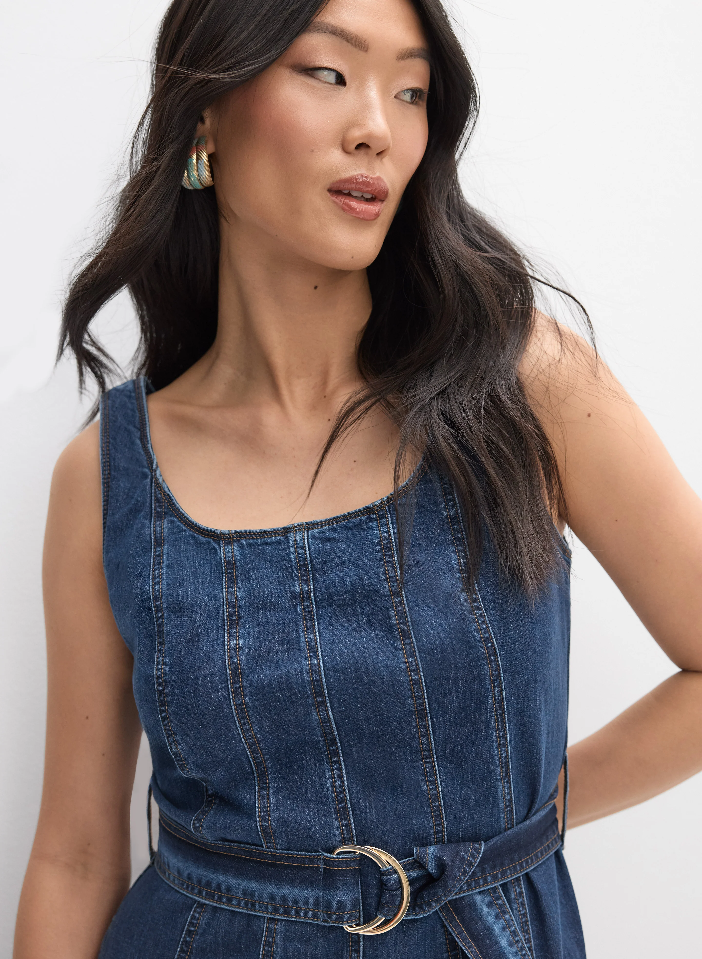 Joseph Ribkoff - Denim Midi Dress - Image 2