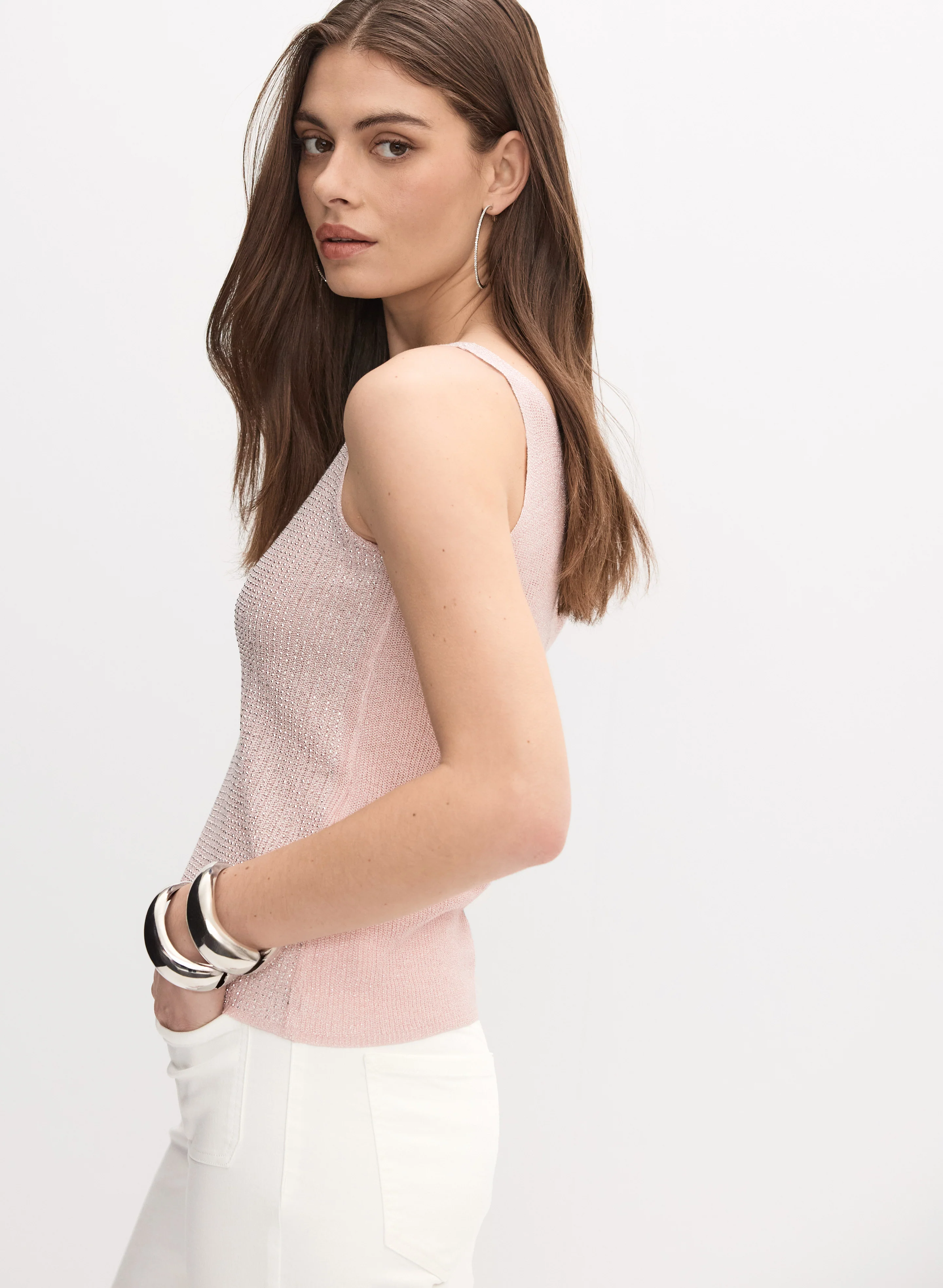 Joseph Ribkoff - Embellished Knit Tank Top - Image 5
