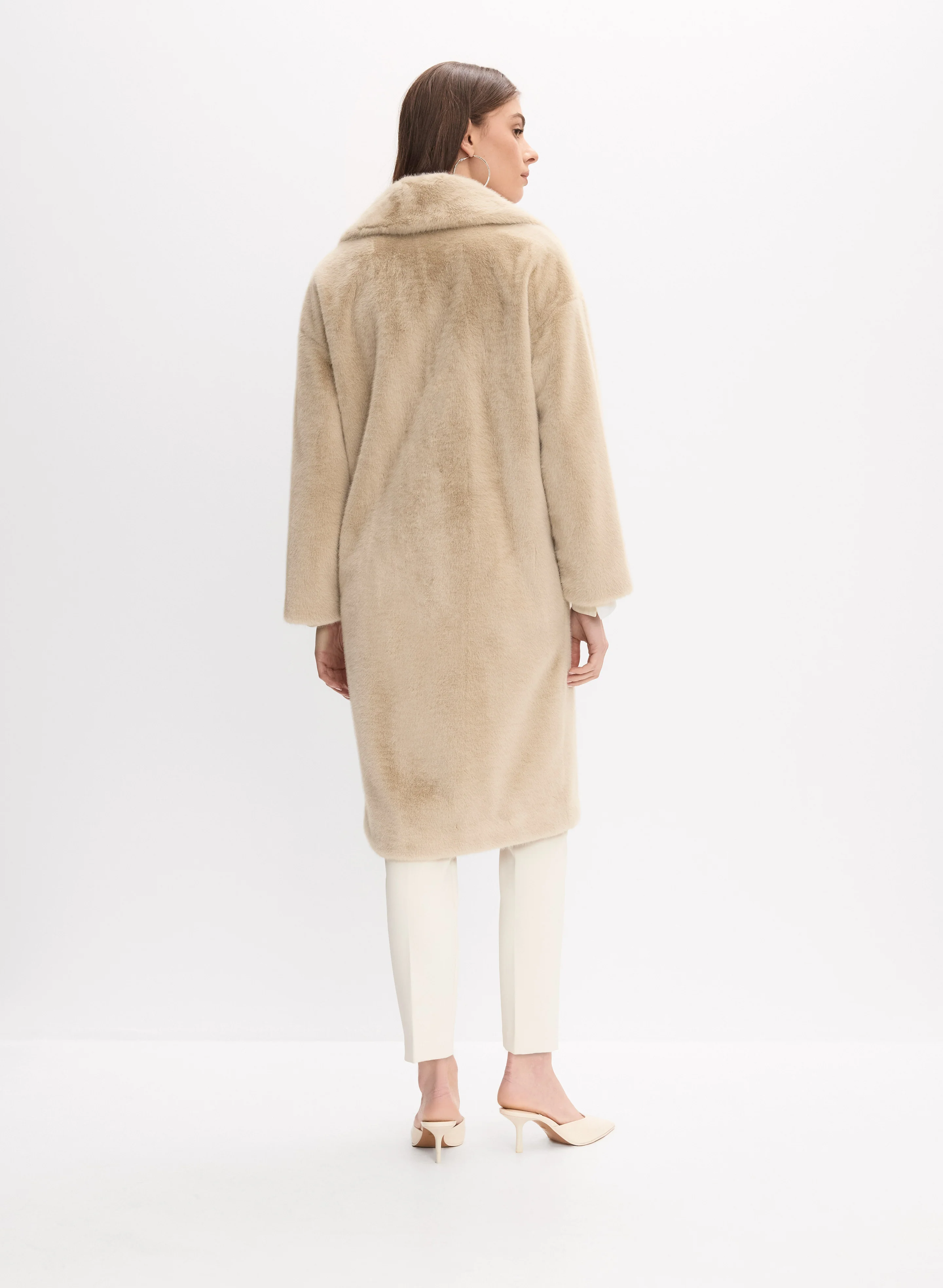 Joseph Ribkoff - Faux-Fur Button Coat - Image 4