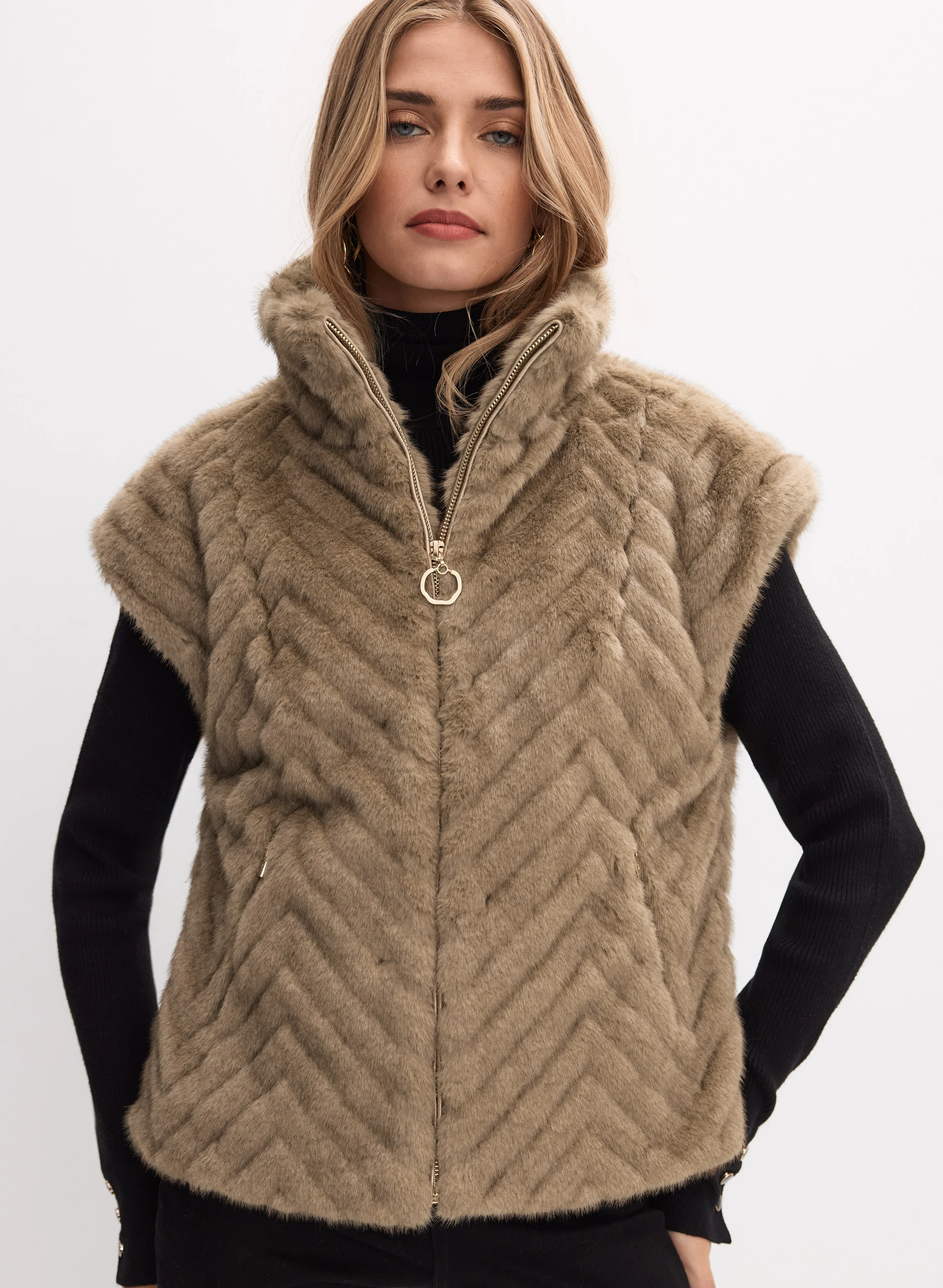 Joseph Ribkoff - Faux-Fur Vest