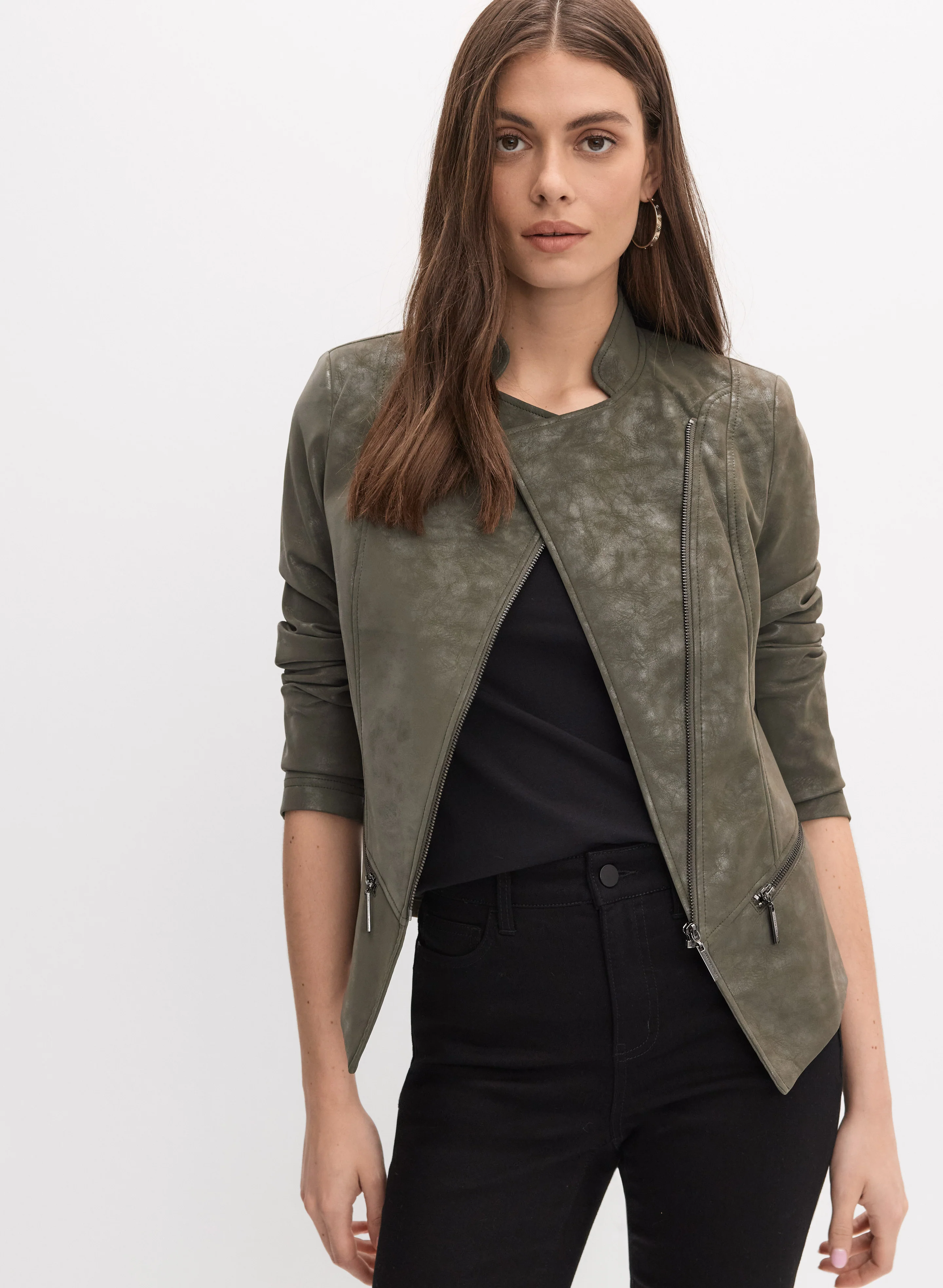 Joseph Ribkoff - Faux-Suede Jacket