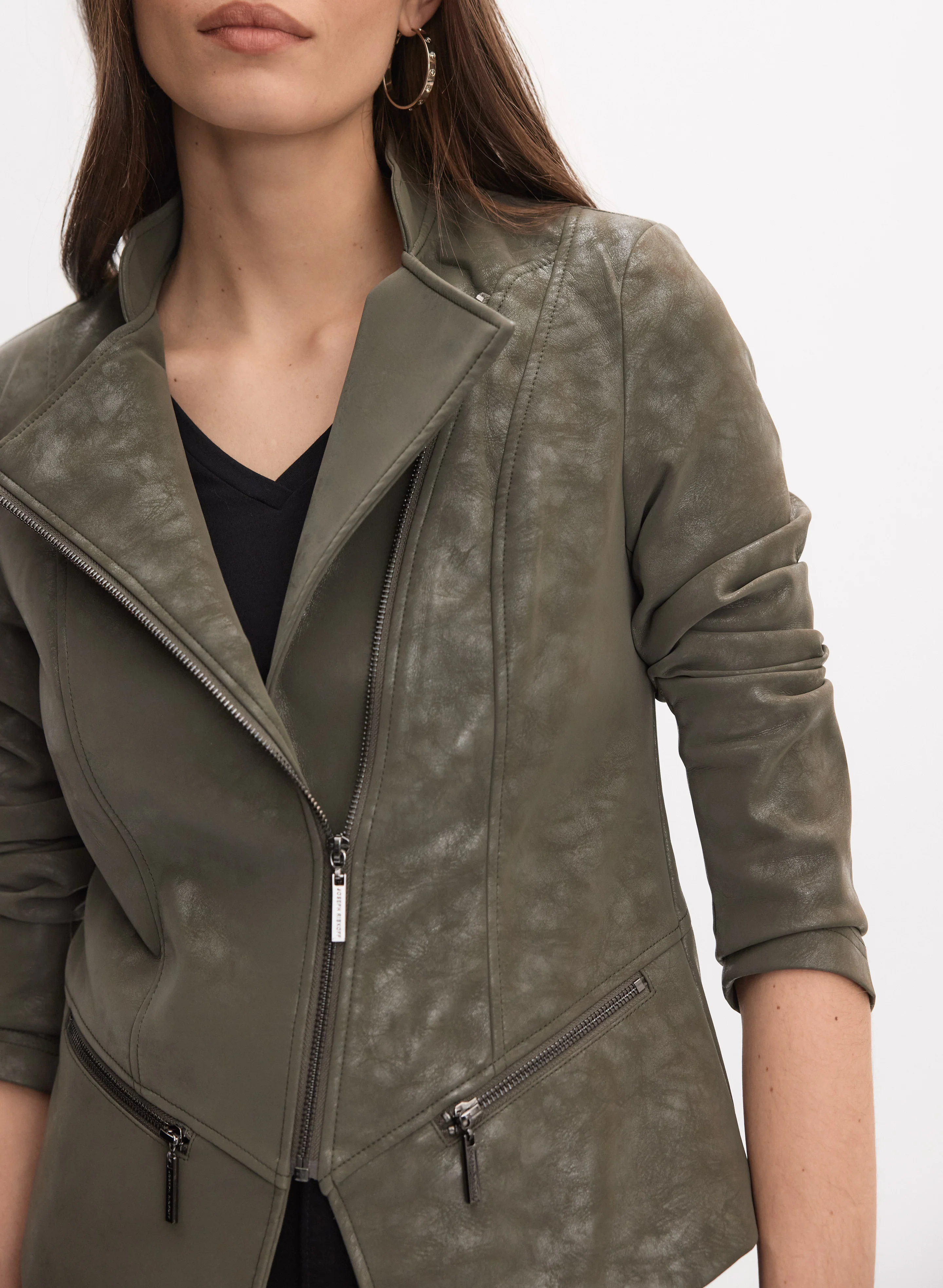 Joseph Ribkoff - Faux-Suede Jacket - Image 2